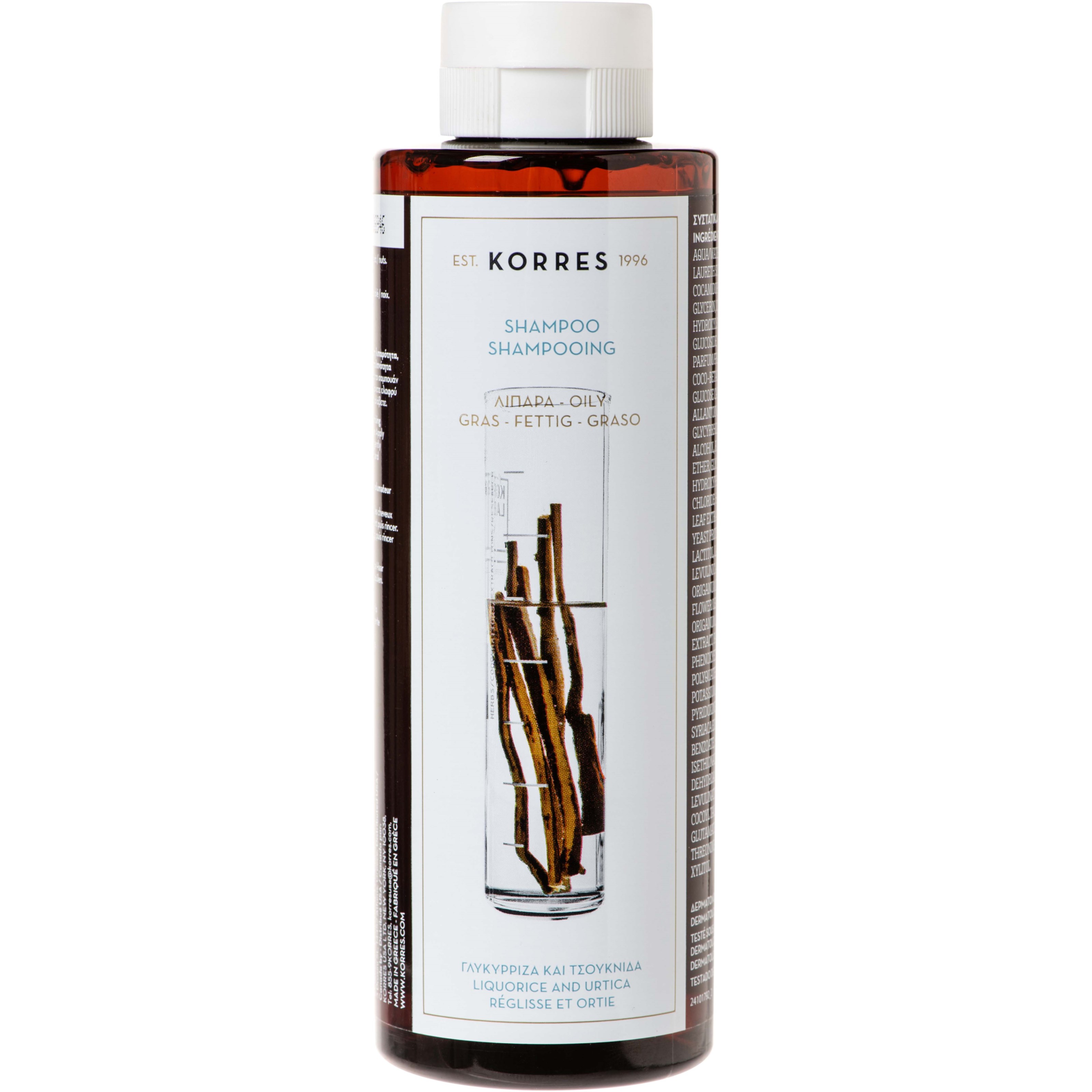 Фото - Шампунь Korres Licorice and Urtica Shampoo for Oily Hair 250 ml 