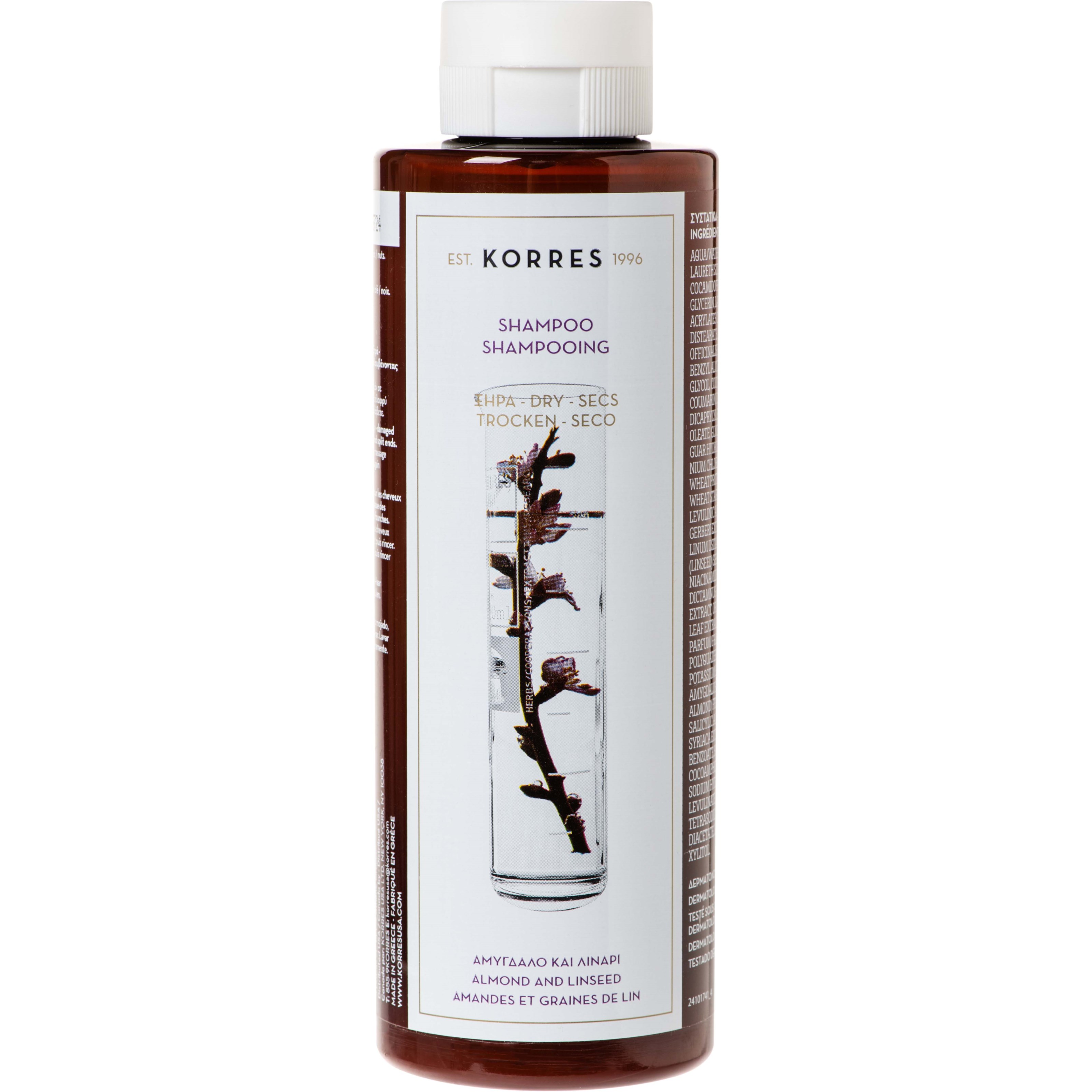 Korres Almond and Linseed Shampoo for Dry & Damaged Hair 250 ml
