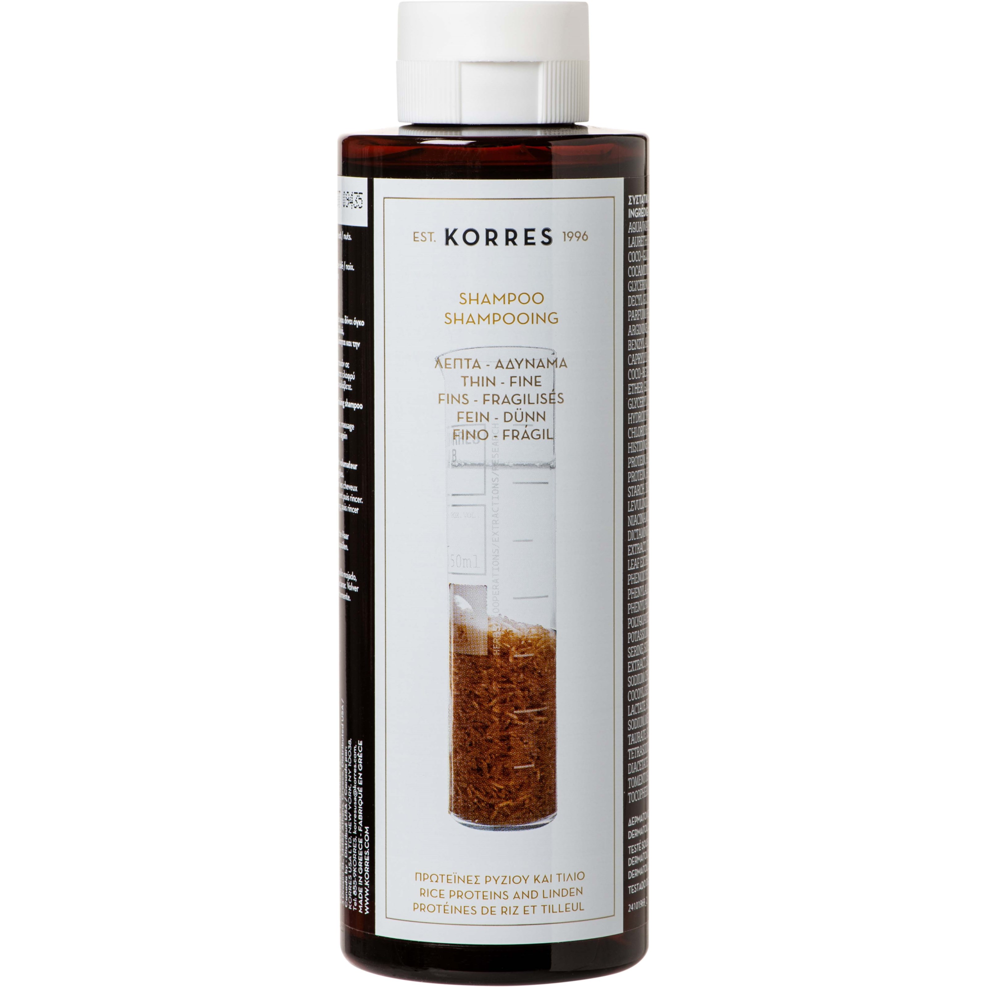 Läs mer om Korres Rice Proteins and Linden Shampoo For Thin/Fine Hair 250 ml