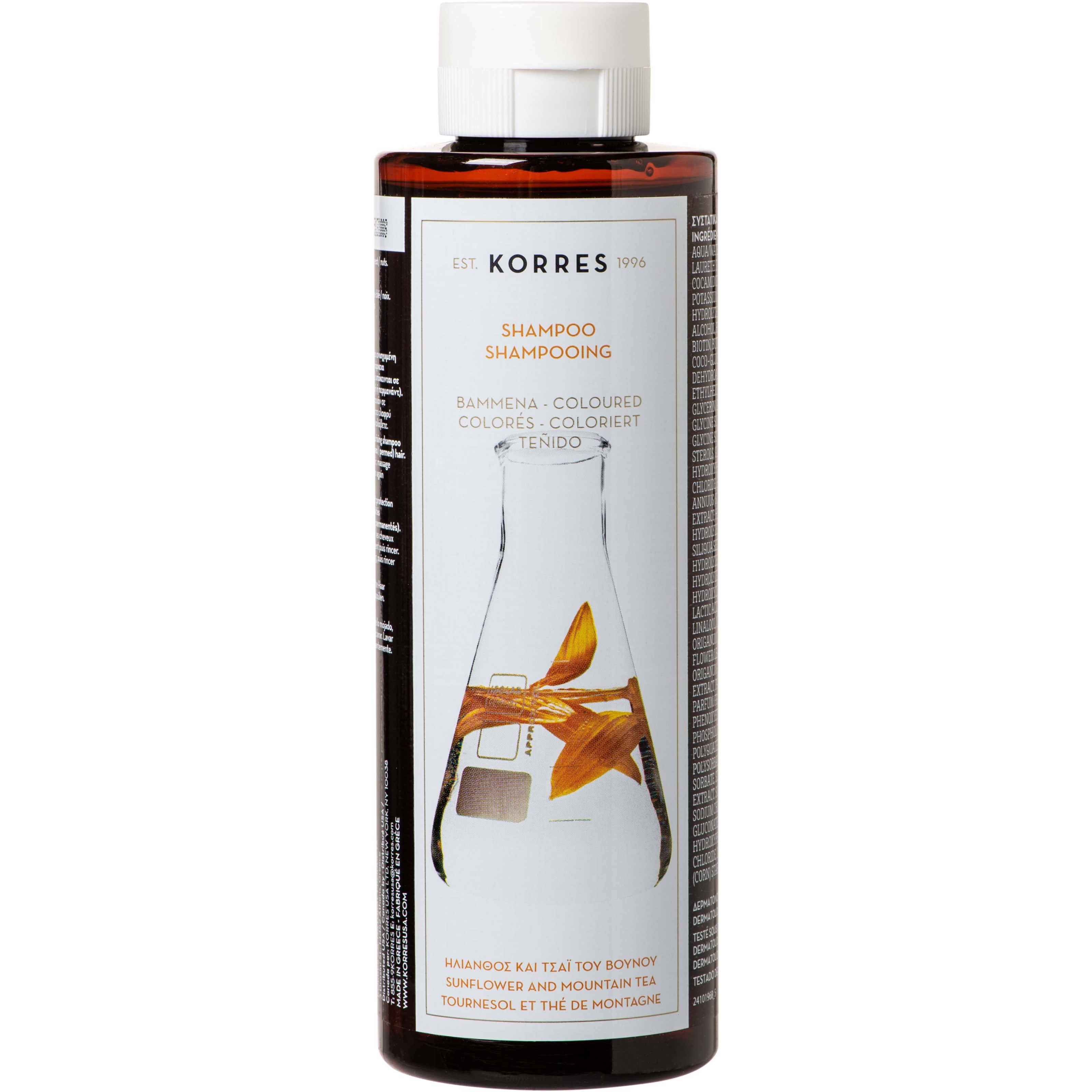 Läs mer om Korres Sunflower and Mountain Tea Shampoo For Dyed Hair 250 ml