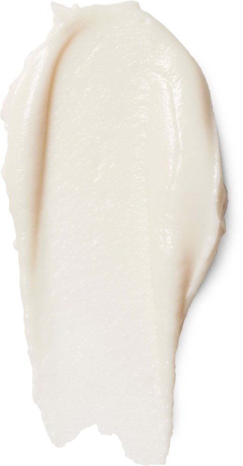 Cremige, elfenbeinfarbige Spur mit glatter Textur, möglicherweise ein Hautpflegeprodukt oder Lotion.