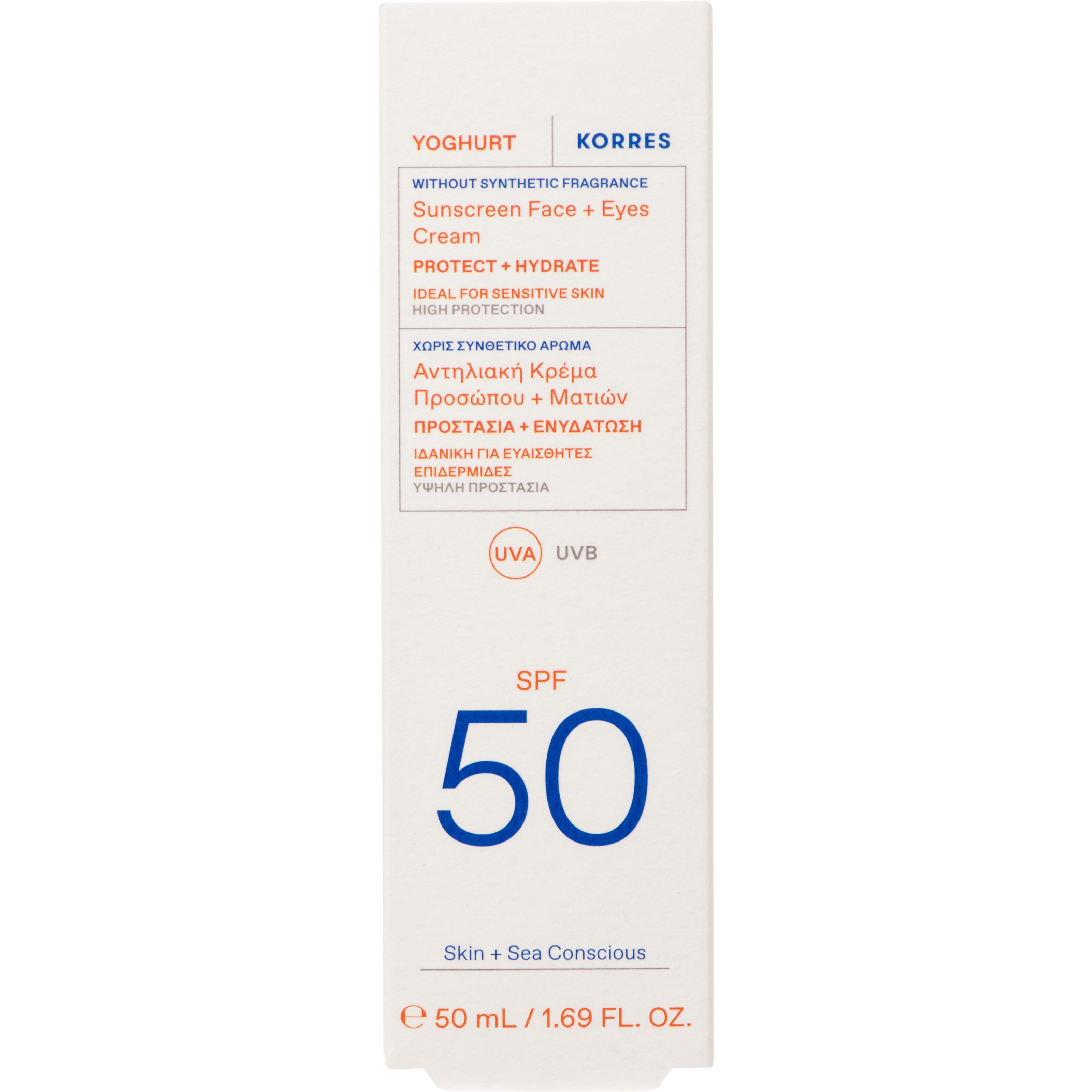 Korres Yoghurt Face + Eyes Sunscreen SPF 50 50 ml (obrázok 3)