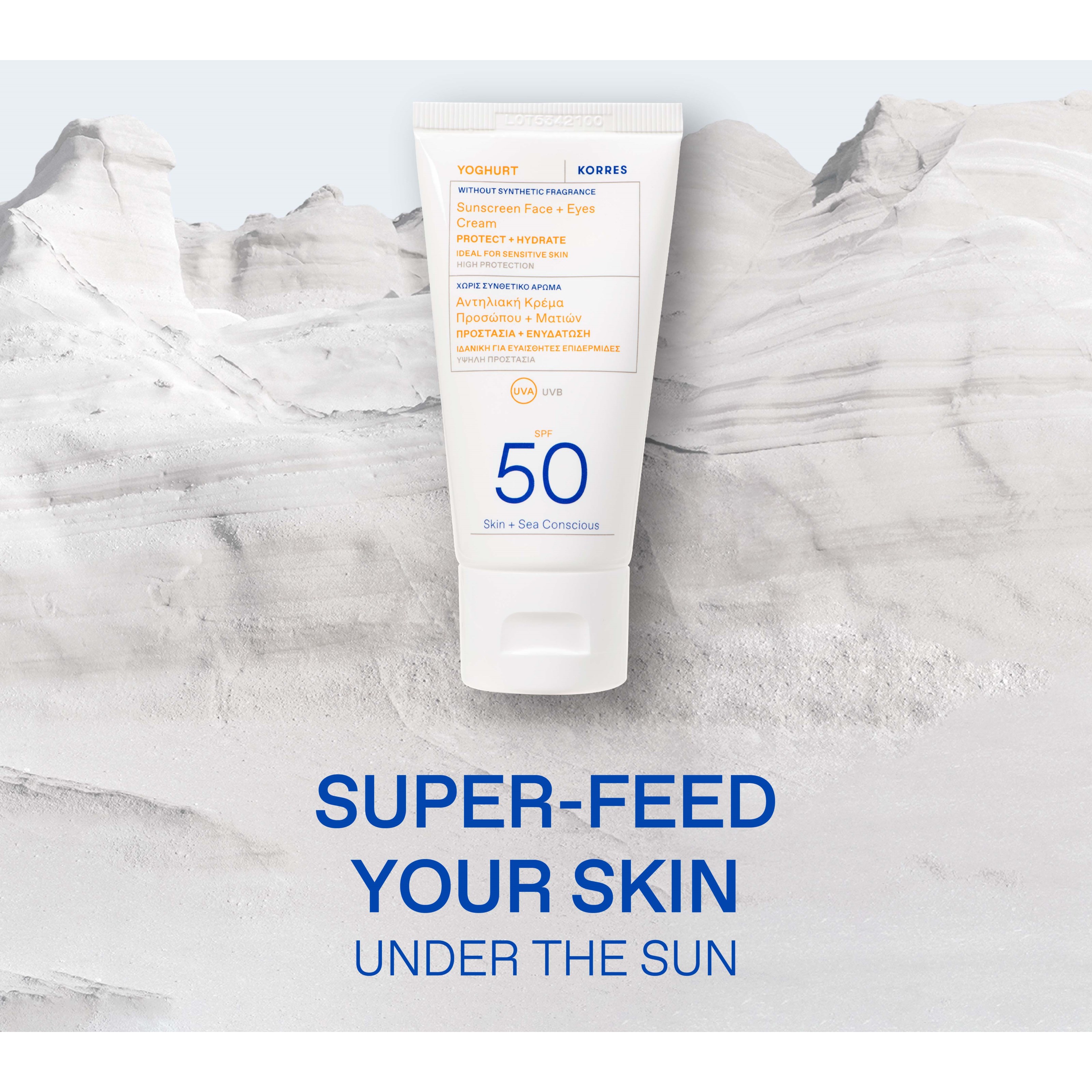 Korres Yoghurt Face + Eyes Sunscreen SPF 50 50 ml (obrázok 4)