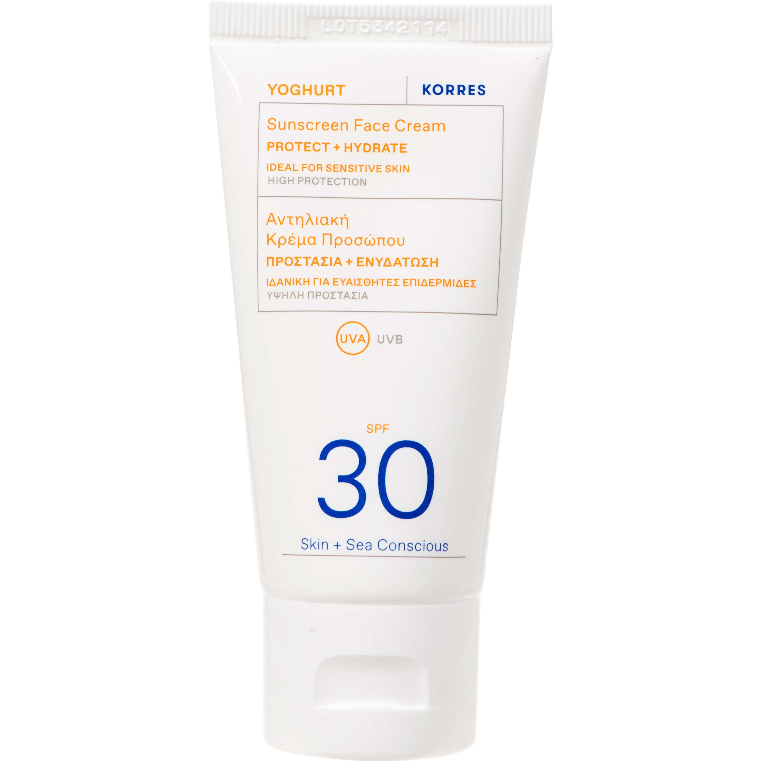 Korres Yoghurt Face Sunscreen SPF 30 50 ml billede