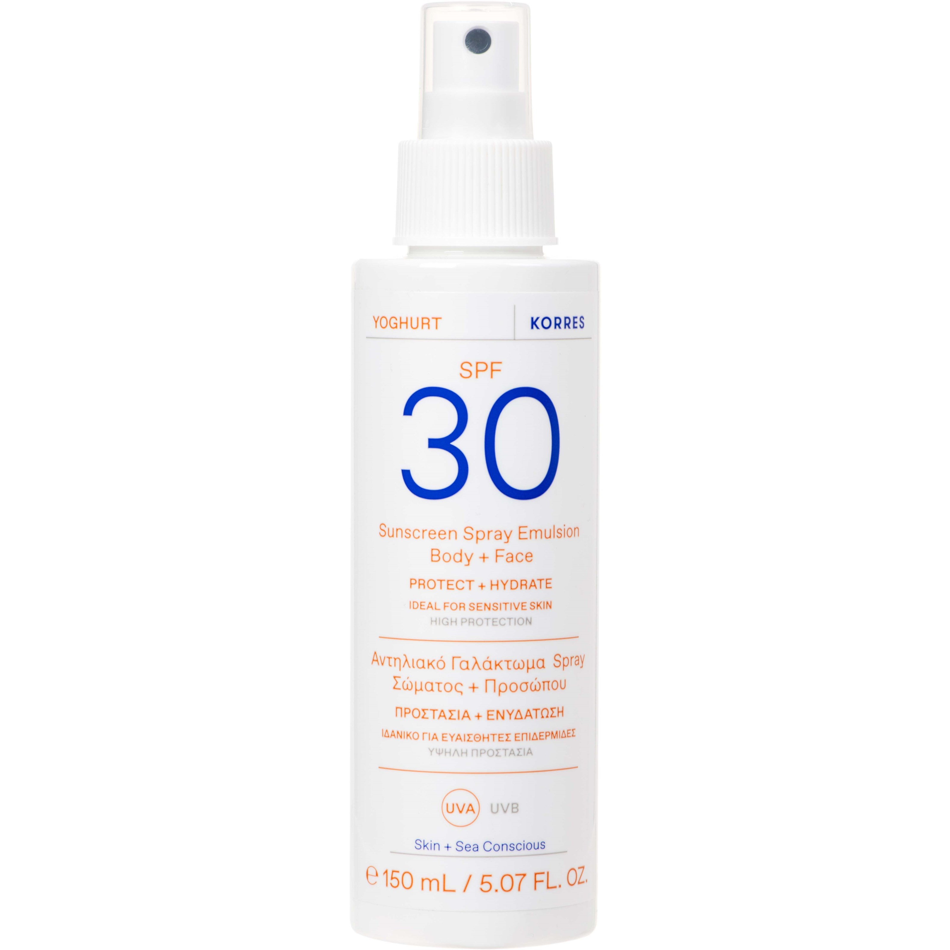 Läs mer om Korres Yoghurt Sunscreen Spray Emulsion SPF 30 Body + Face 150 ml