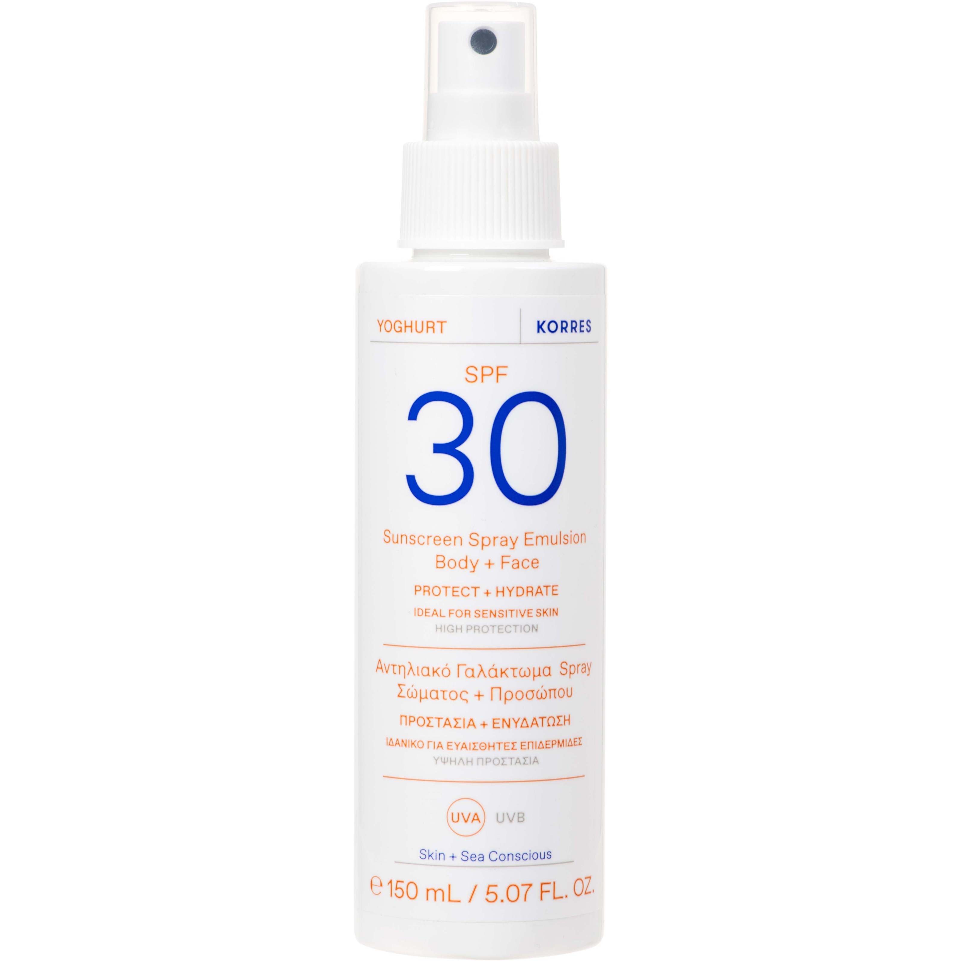 Yoghurt Sunscreen Spray Emulsion SPF 30 Body + Face - 150ML - Korres