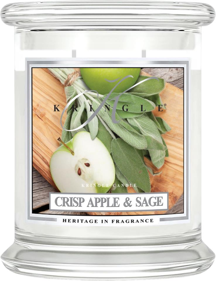 Kringle Candle 14.5oz 2 Wick Crisp Apple & Sage