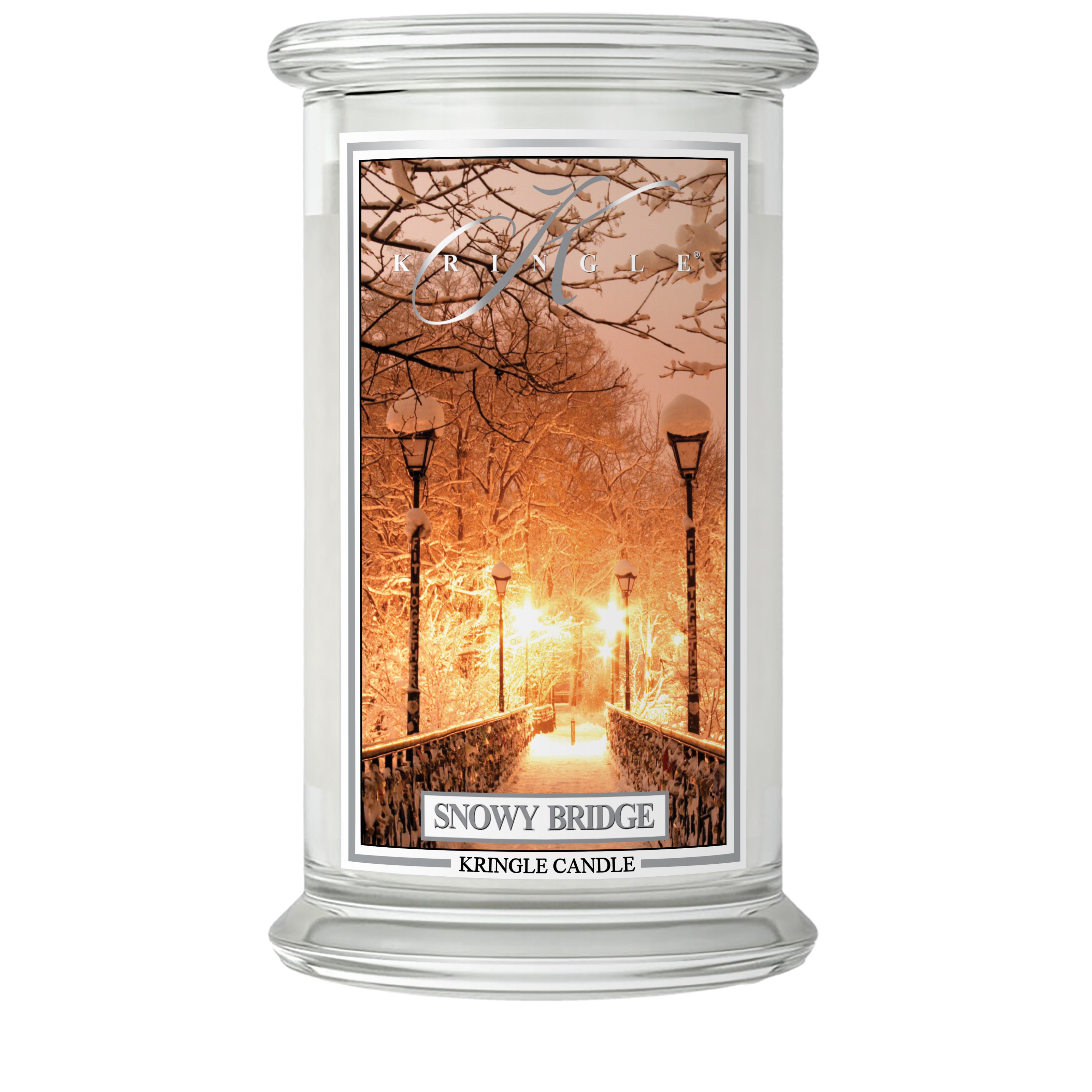 Läs mer om Kringle Candle Snowy Bridge 2 Wick Large Jar 100 h