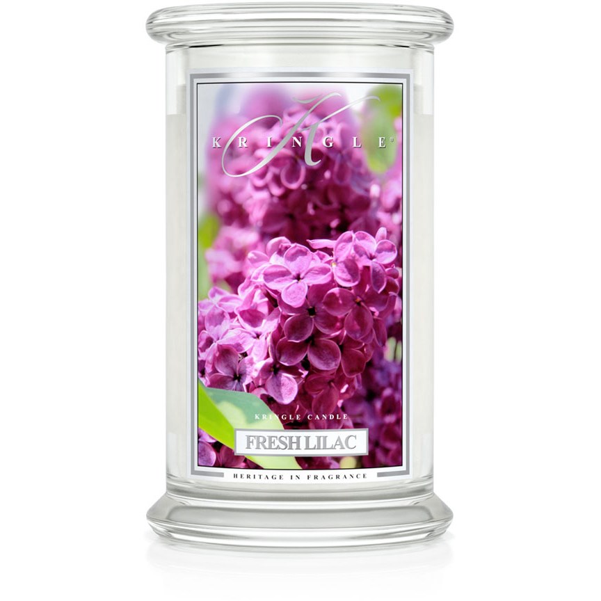 Kringle Candle Fresh Lilac 2 Wick Large Jar 100 h