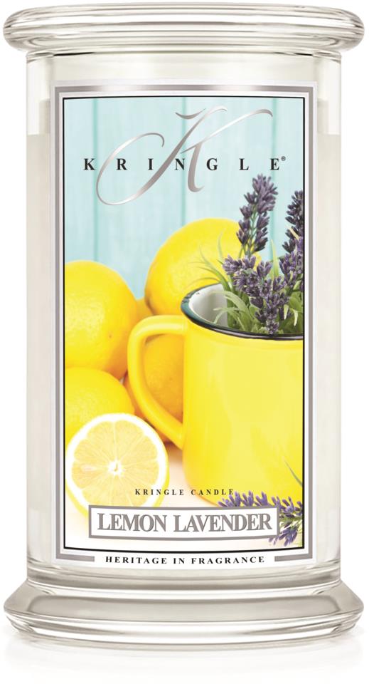 Kringle Candle 2 Wick Large Jar Lemon Lavender