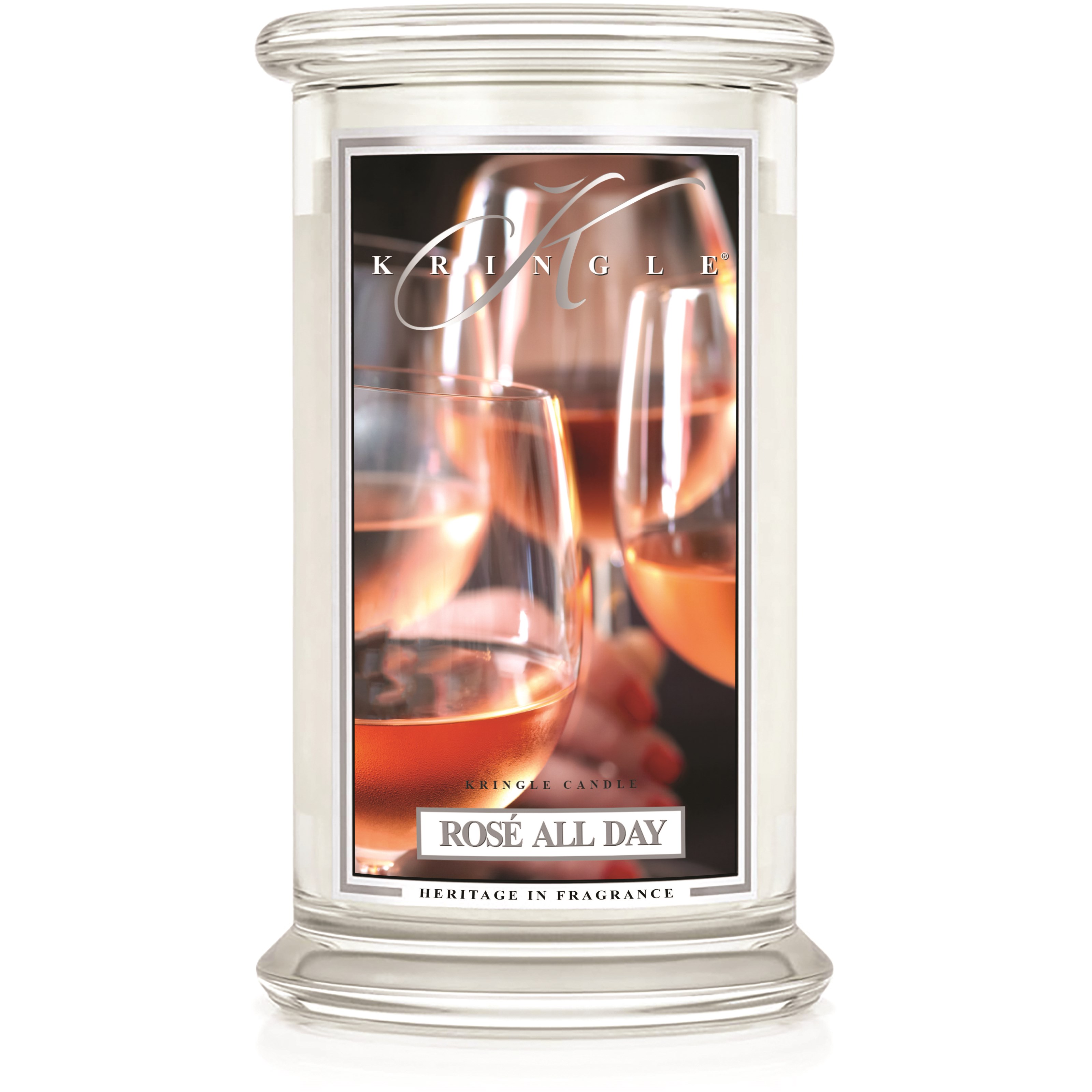 Kringle Candle Rosé All Day 2 Wick Large Jar 100 h