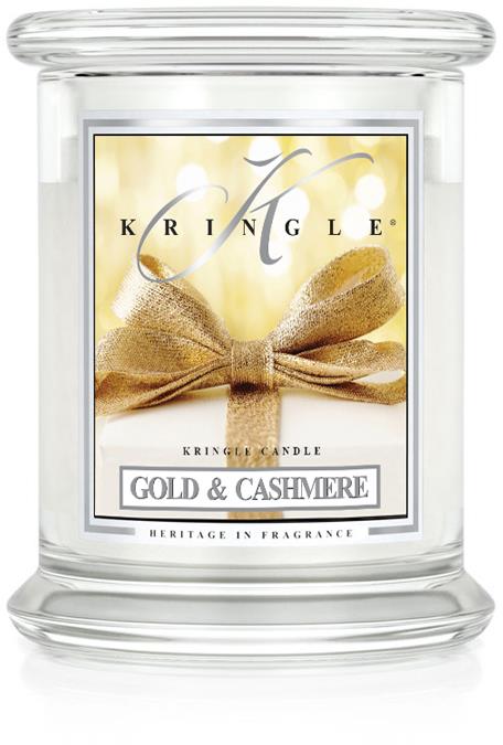 Kringle Candle 2 Wick Medium JarGold & Cashmere