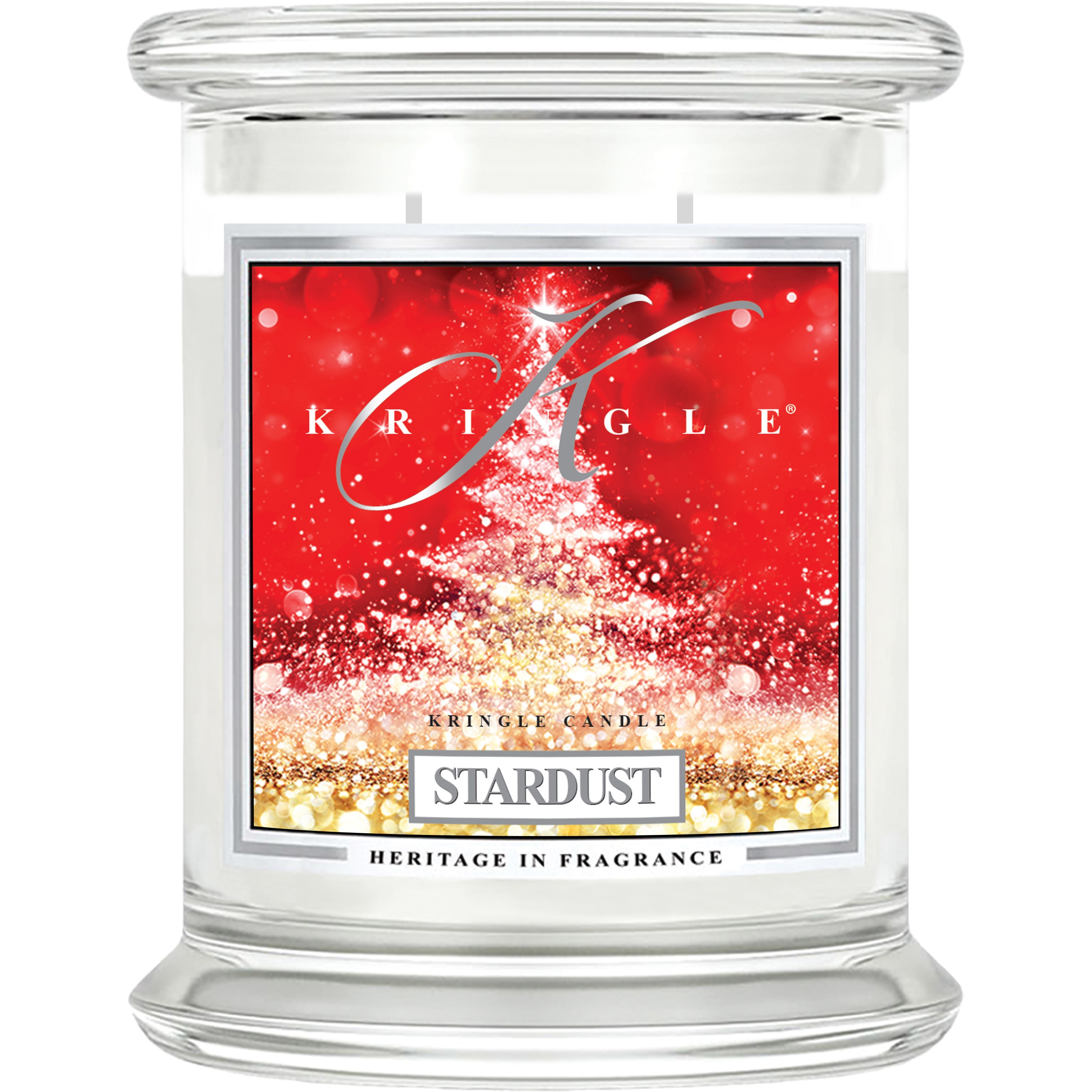 Kringle Candle Stardust Christmas Scent 2 Wick Medium Jar 75 h