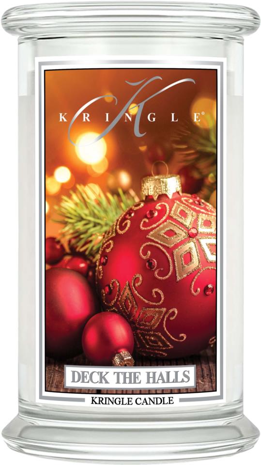 Kringle Candle Scented Candle Large Deck The Halls 624 g