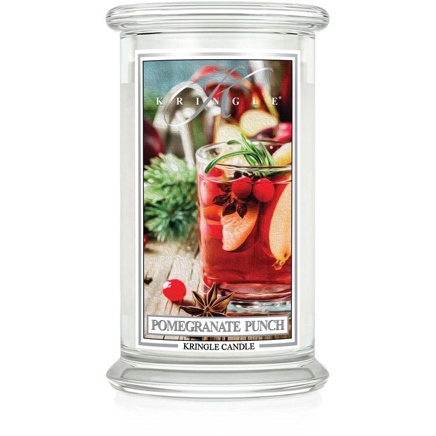 Läs mer om Kringle Candle Pomegranate Punch Scented Candle Large 624 g