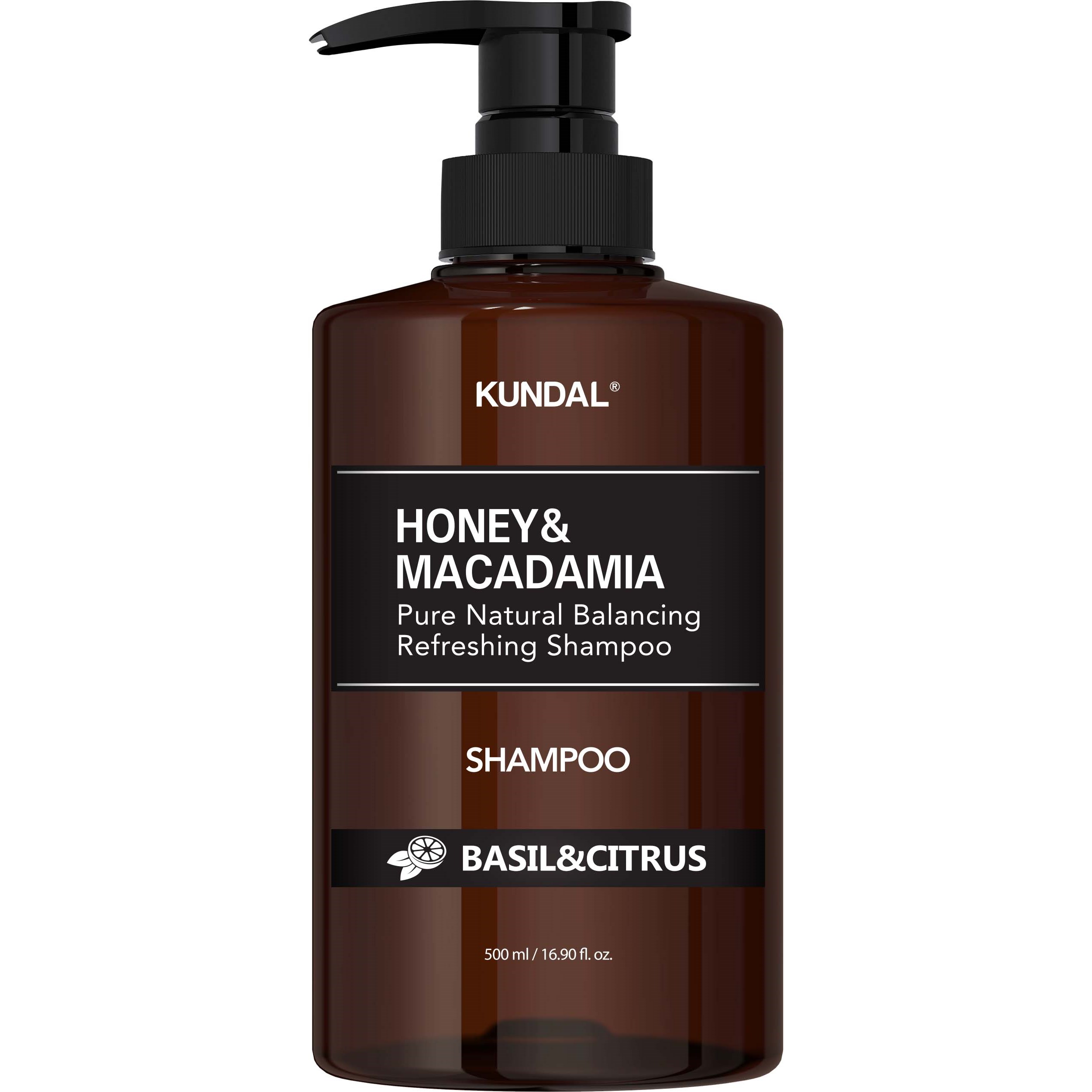 Läs mer om Kundal Honey & Macadamia Shampoo Basil & Citrus 500 ml