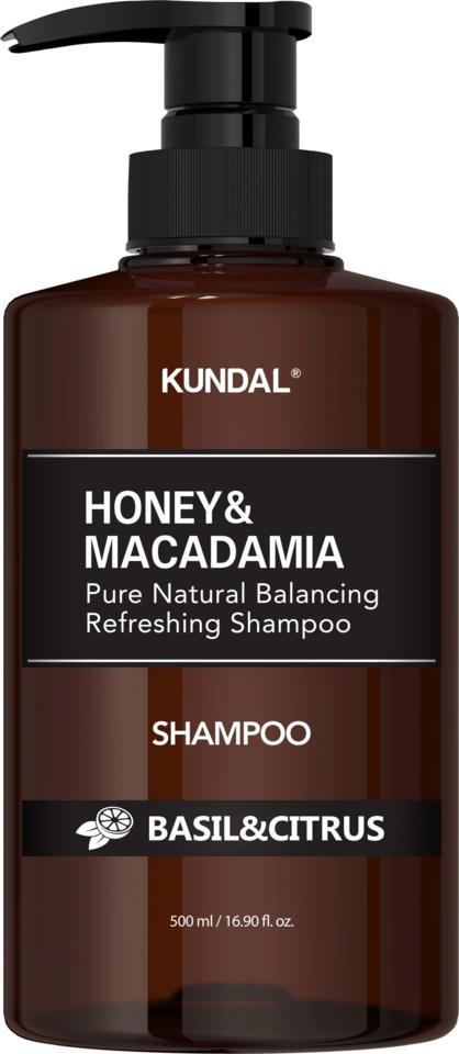 Kundal Honey & Macadamia Nature Shampoo 500 ml Basil & Citrus