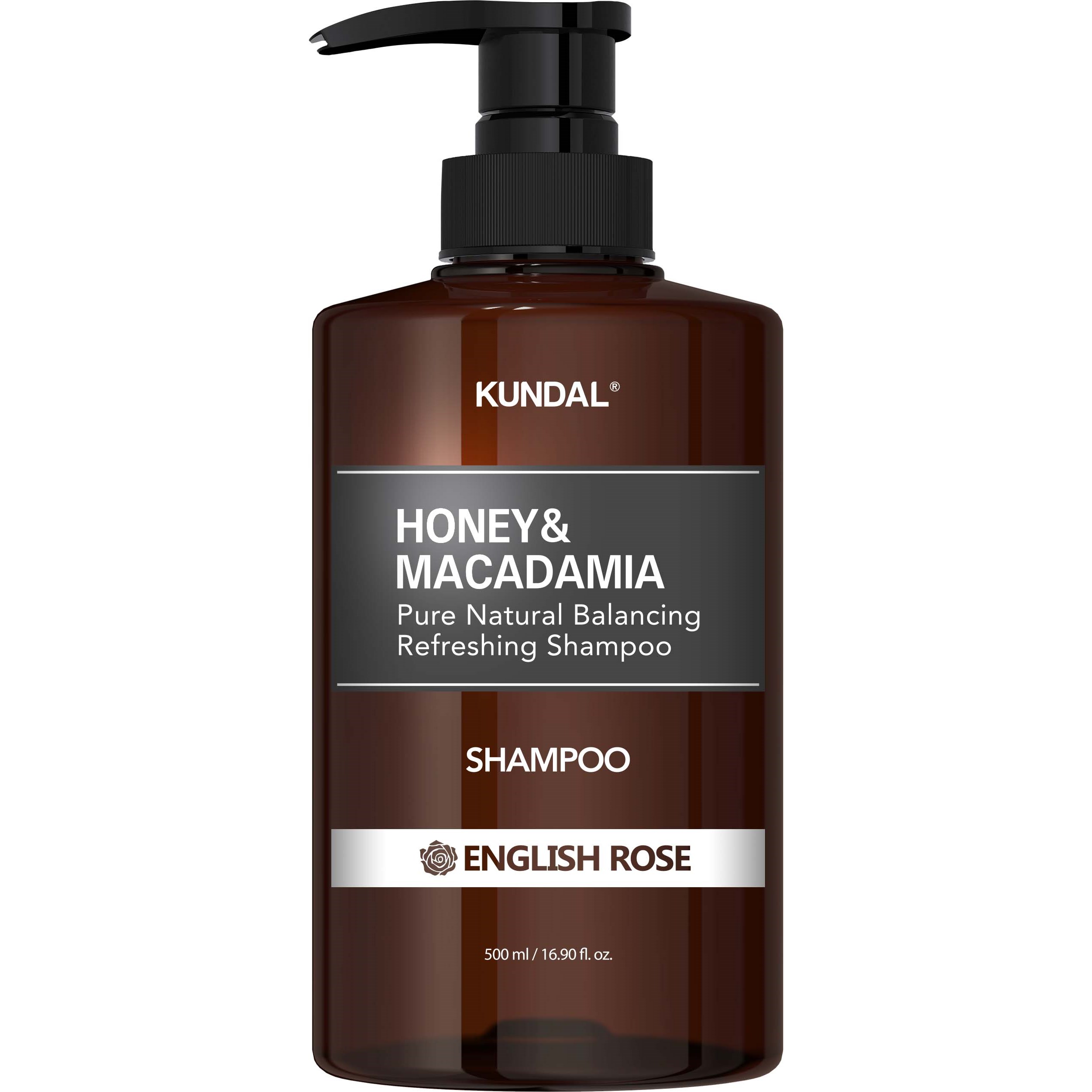 Läs mer om Kundal Honey & Macadamia Shampoo English Rose 500 ml