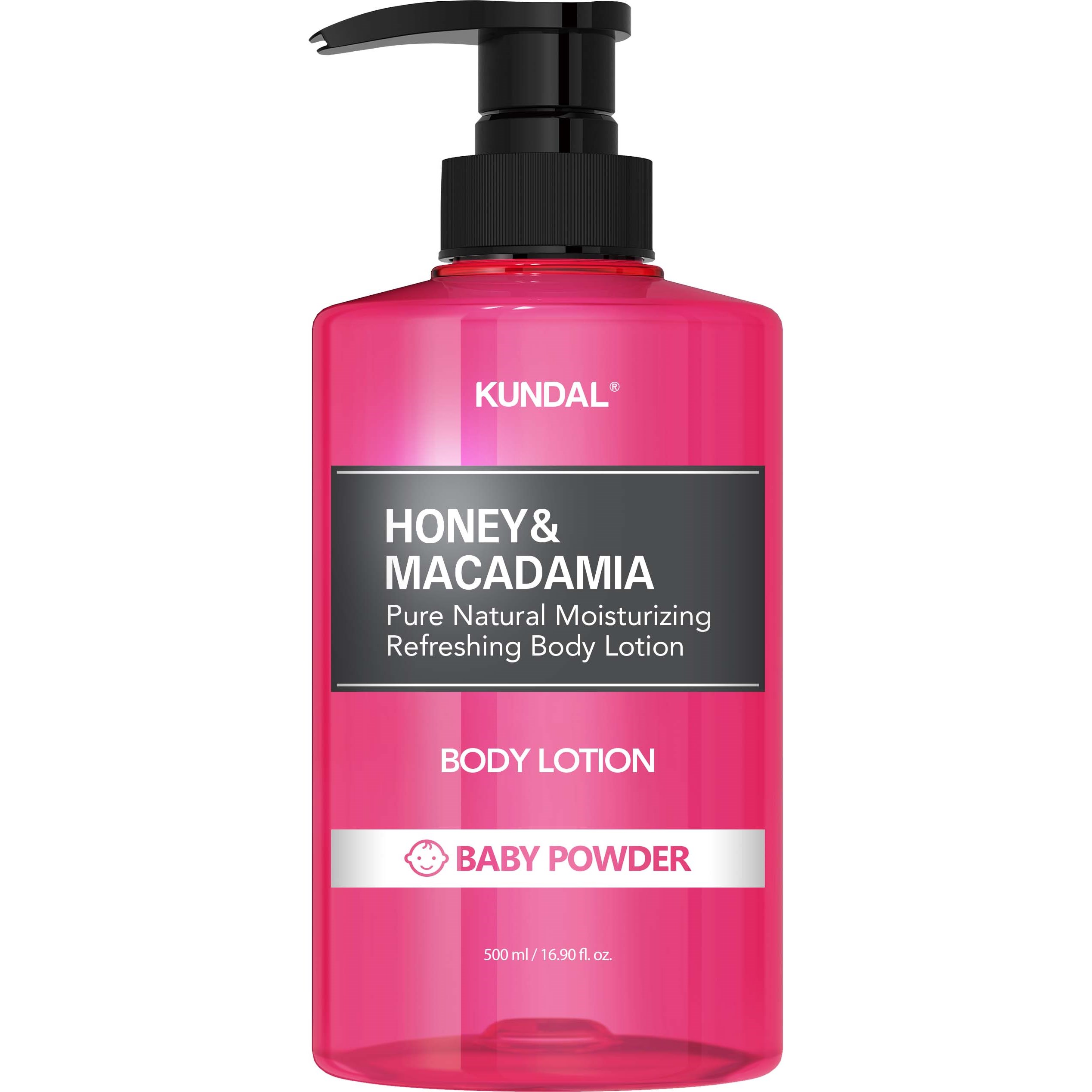 Läs mer om Kundal Honey & Macadamia Pure Body Lotion Baby Powder 500 ml