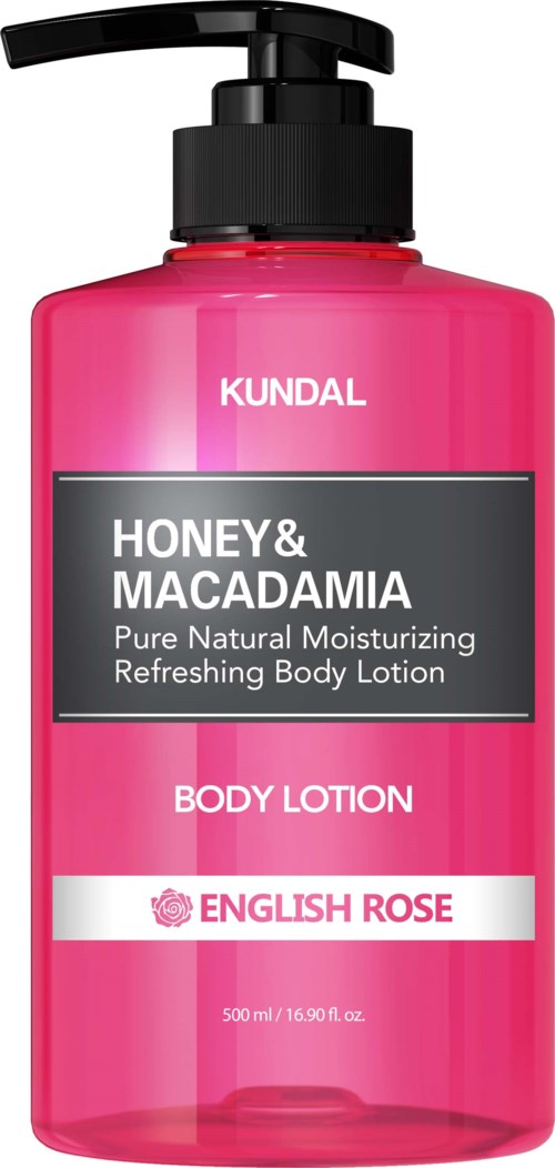 Kundal Honey & Macadamia Pure Body Lotion English Rose 500 ml