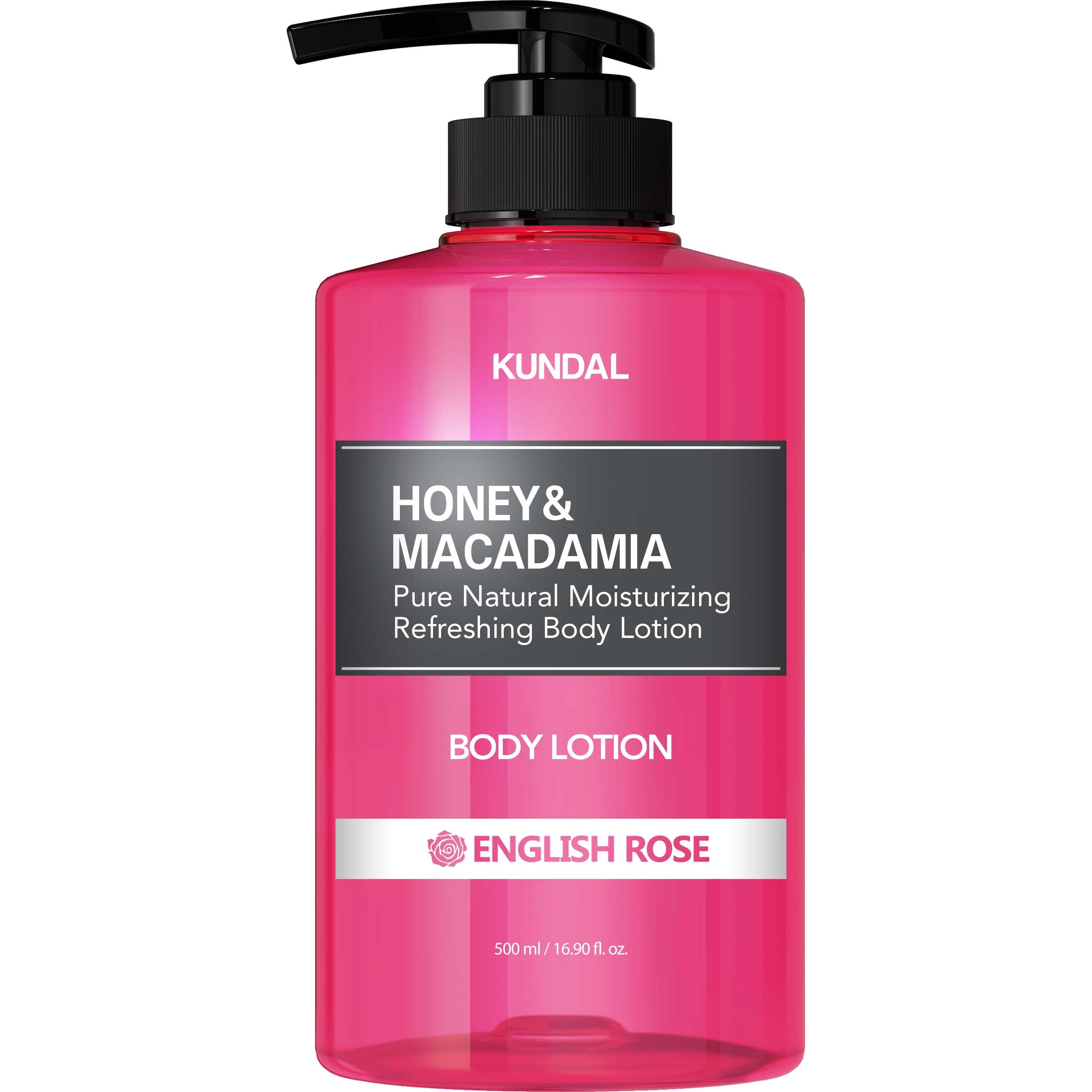 Läs mer om Kundal Honey & Macadamia Pure Body Lotion English Rose 500 ml