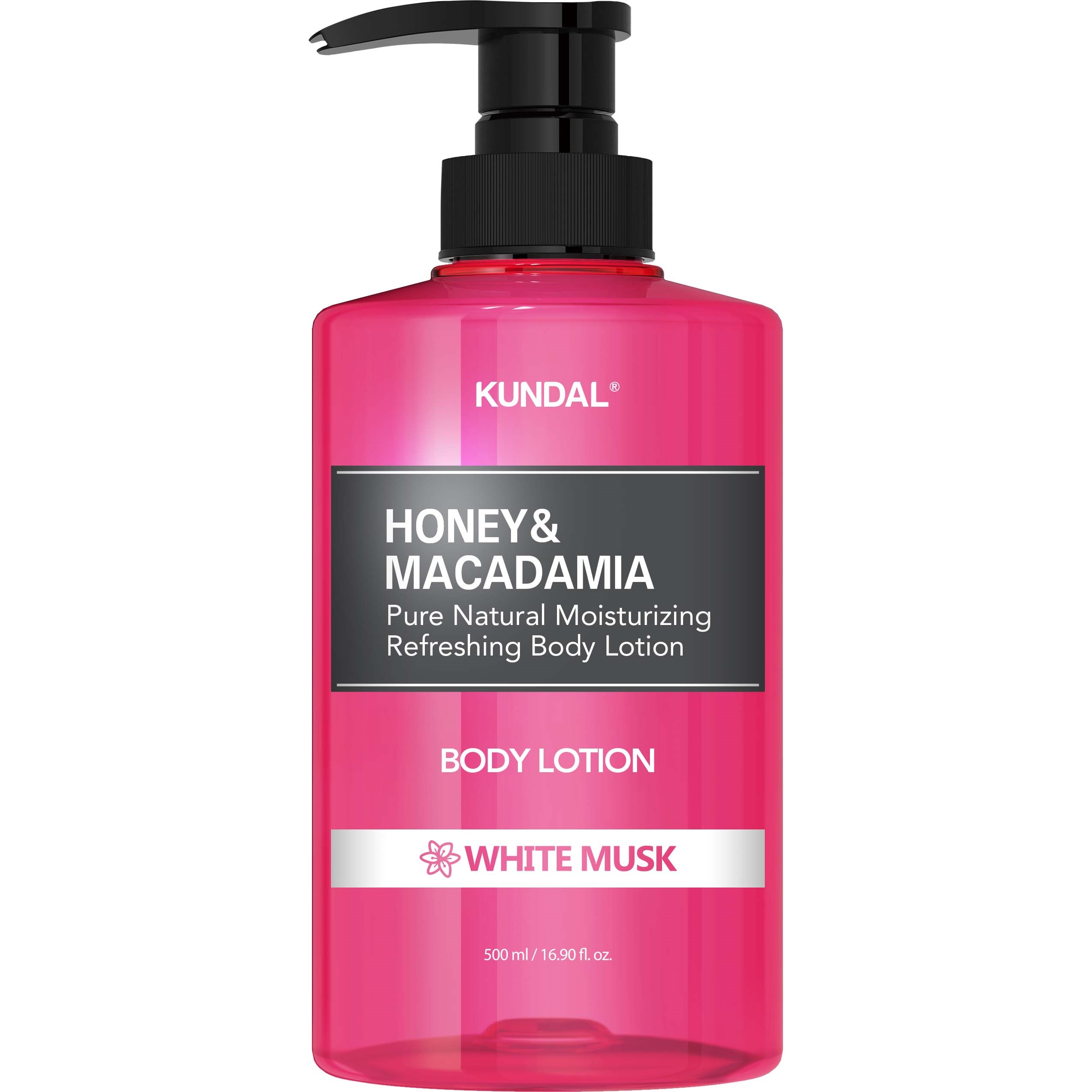 Läs mer om Kundal Honey & Macadamia Pure Body Lotion White Musk 500 ml