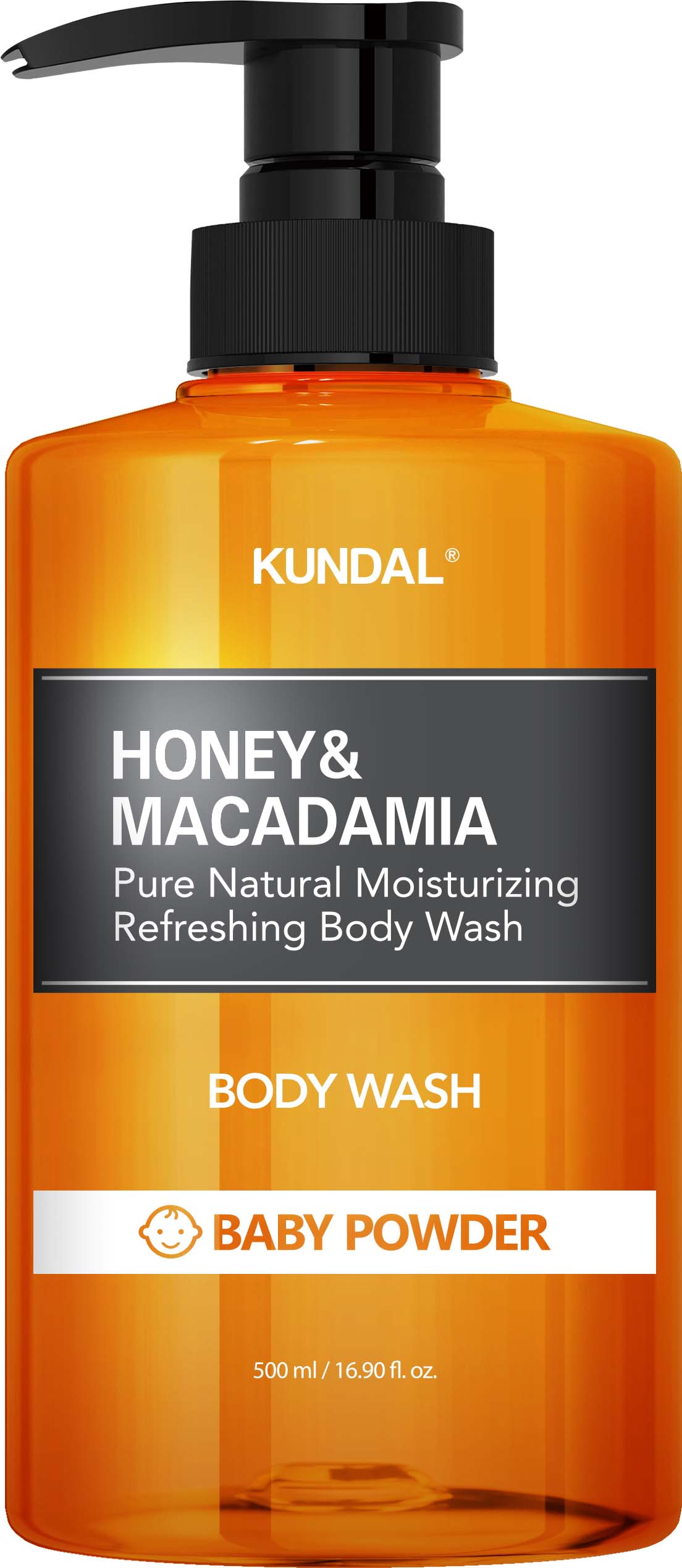 Kundal Honey & Macadamia Treatment Baby Powder 16.90 fl oz (500 ml)