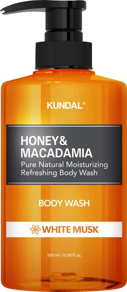 Kundal Honey & Macadamia Pure Body Wash 500 ml White Musk