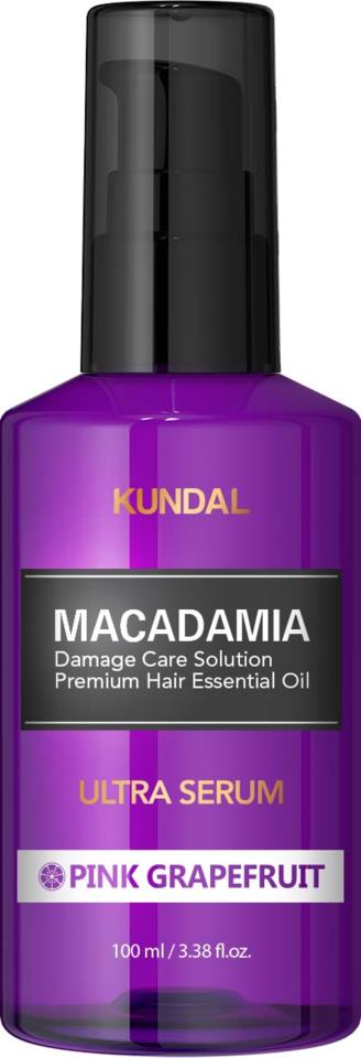 Kundal Macadamia Ultra Hair Serum 100 ml Pink Grapefruit