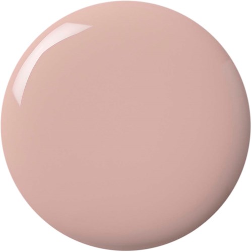 En rund, beige, skinnende genstand, der ser glat og poleret ud.