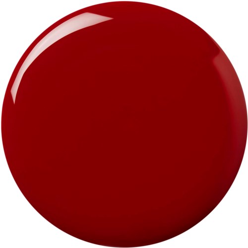 A large, shiny red sphere with a bright reflection on the top left.