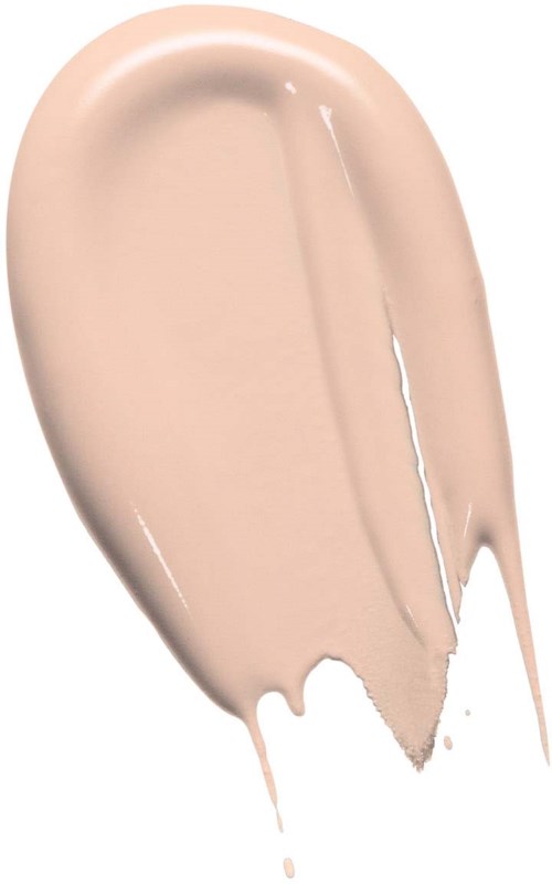 A beige makeup foundation or concealer smear with a smooth, creamy texture.
