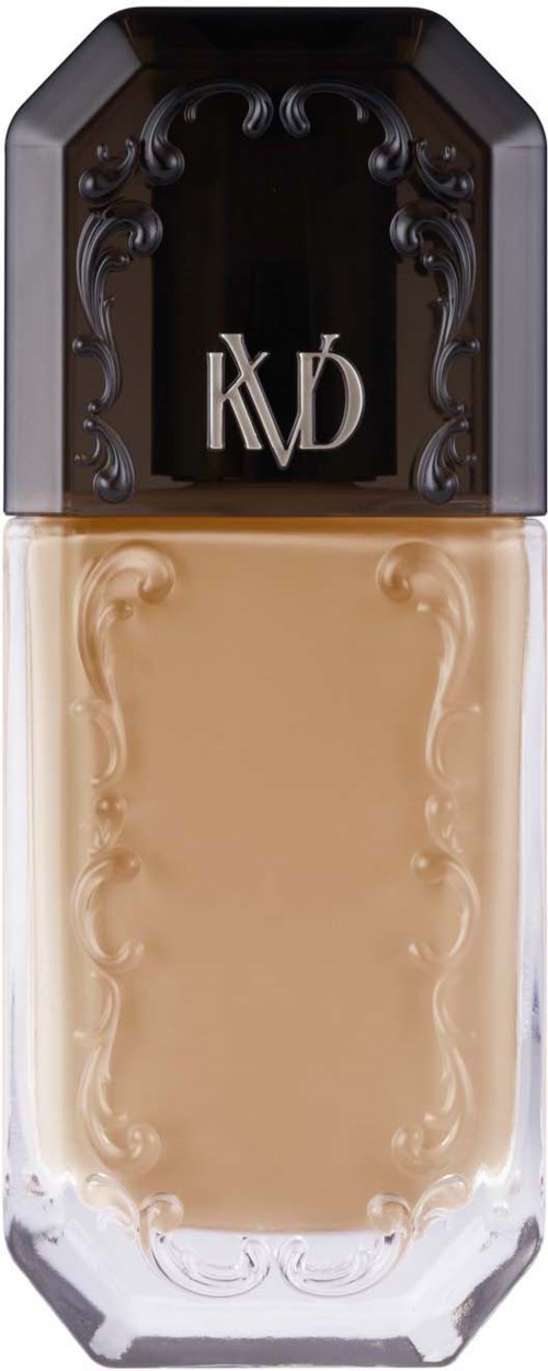Design eines Grundierungs- oder Concealer-Make-up-Produkts mit dekorativem Deckel und Logo oben.