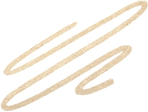 Et beige, skitseagtigt snoet eller løkkemønster på hvid baggrund.