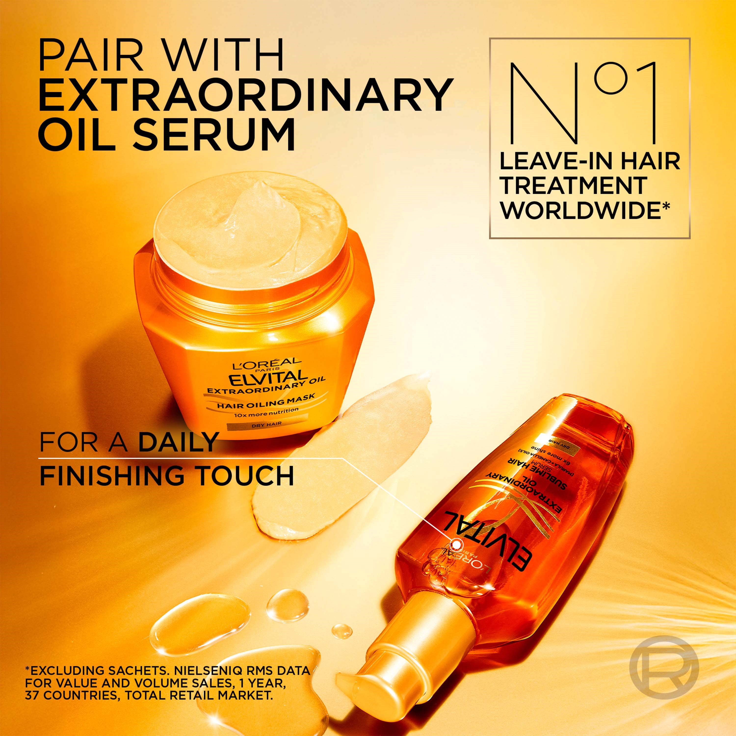 L'Oréal Paris Elvital Extraordinary Oil Hair Mask 300 ml (obrázok 10)