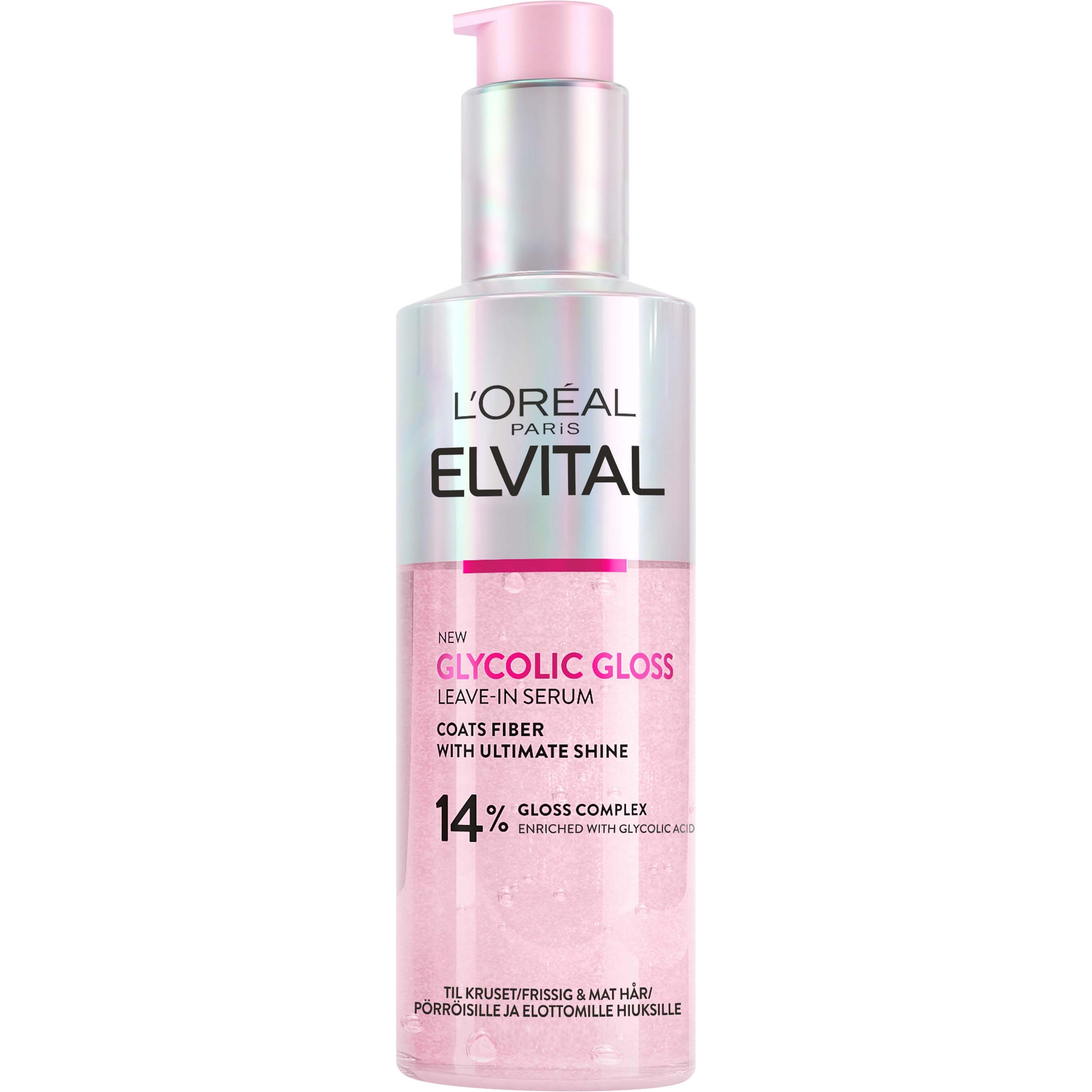 Loreal Paris Elvital Glycolic Gloss Ultimate Leave-in Serum For D