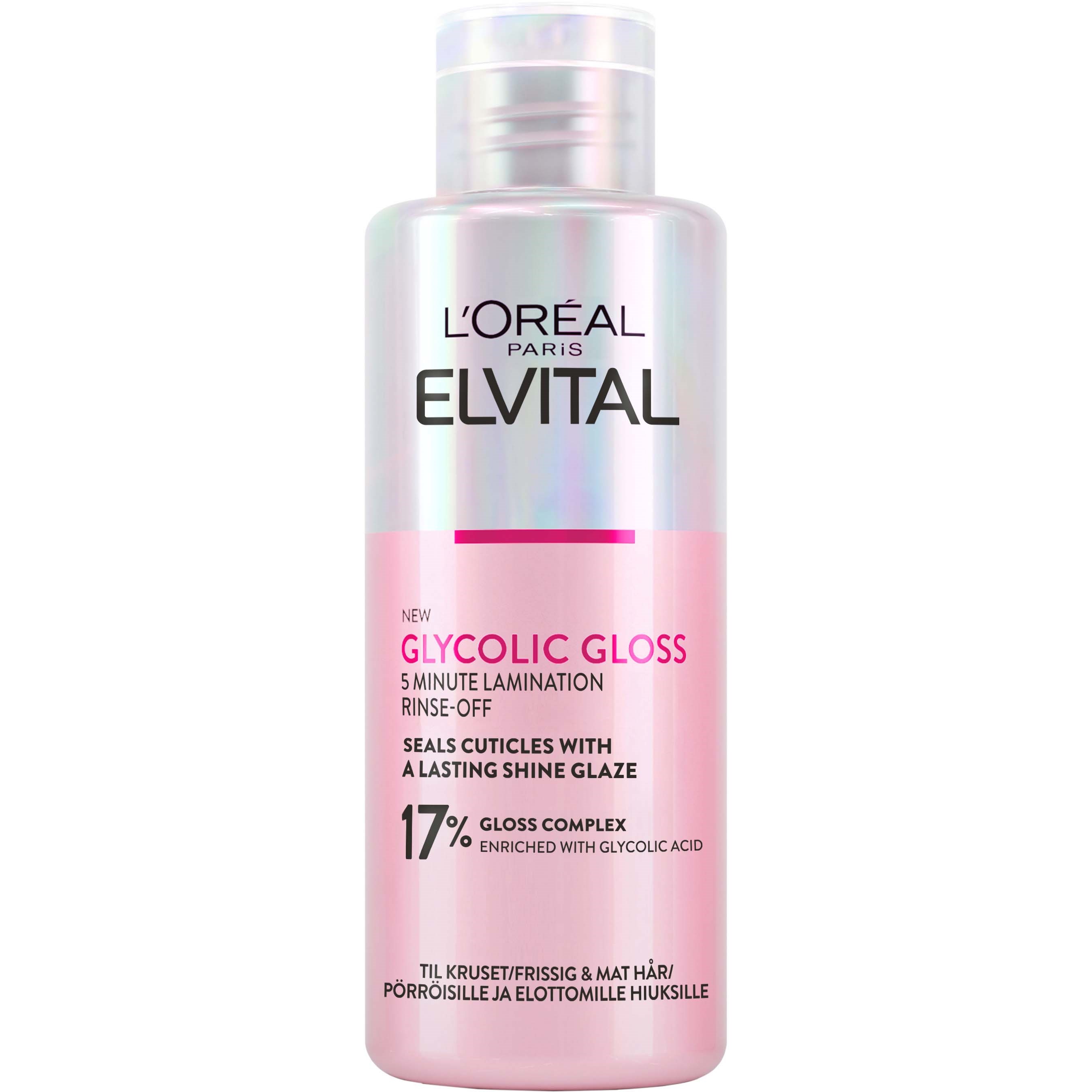 Loreal Paris Elvital Glycolic Gloss Ultimate Rinse-Off Treatment