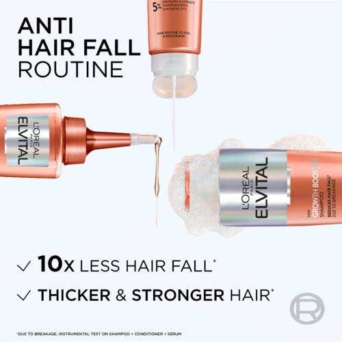 Сыворотка для волос L'Oreal Paris Elvital Growth Booster, против выпадения, для ослабленных волос, 102 мл — фото 8
