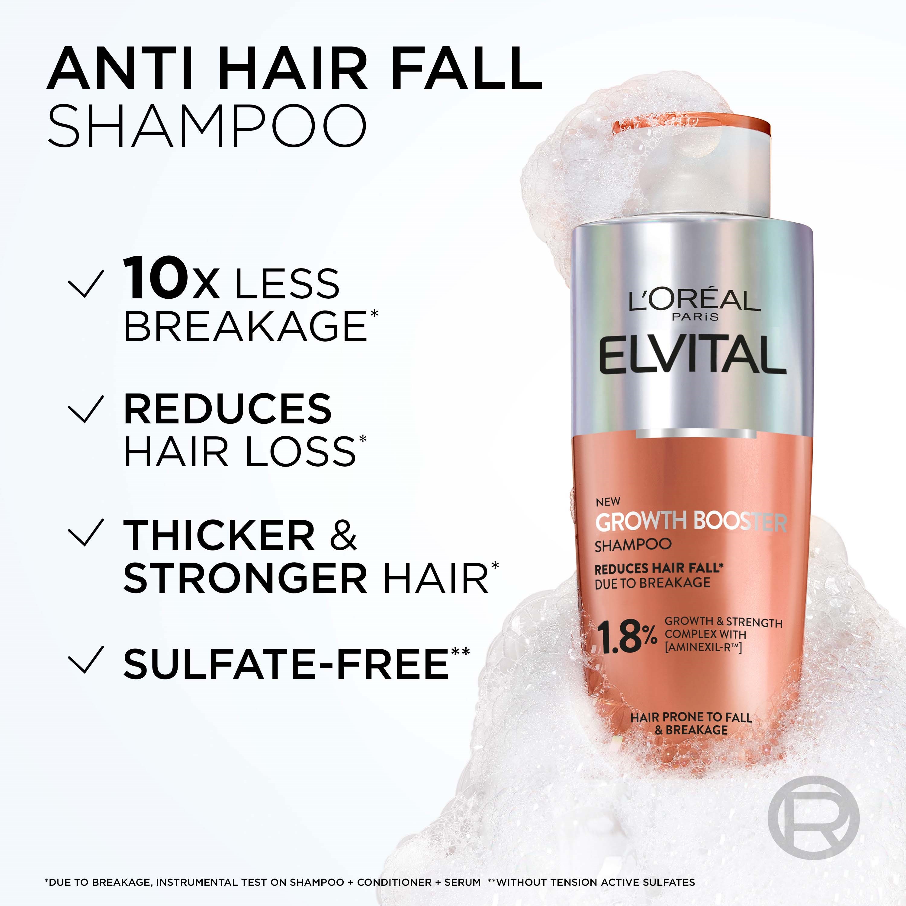 L'Oréal Paris Elvital Growth Booster Shampoo Against Hair Loss 200 ml (obrázok 3)