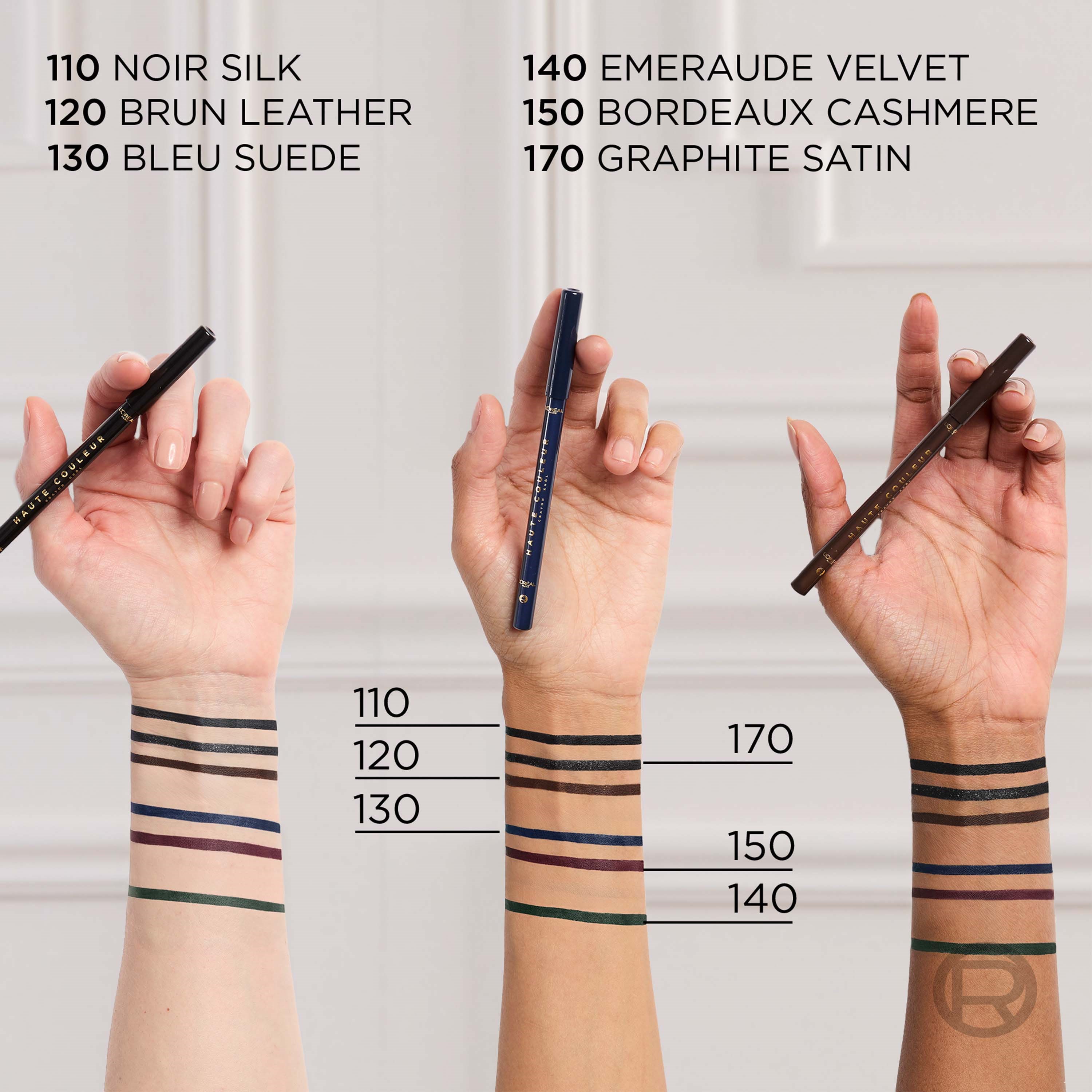 L'Oréal Paris Haute Couleur Crayon Khôl 110 Noir Silk (obrázok 7)