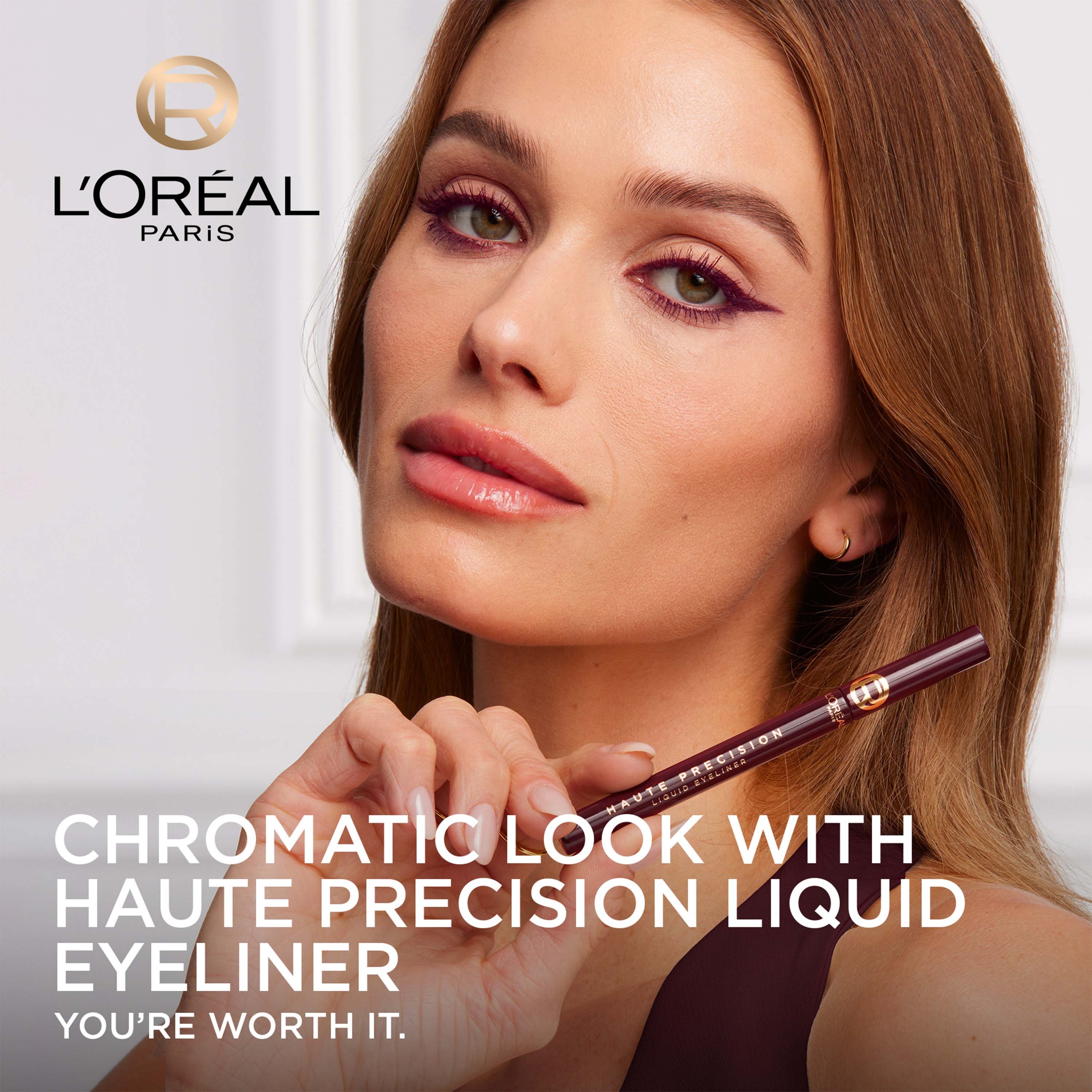 L'Oréal Paris Haute Precision Liquid Eyeliner 050 Bordeaux Cashmere (obrázok 3)