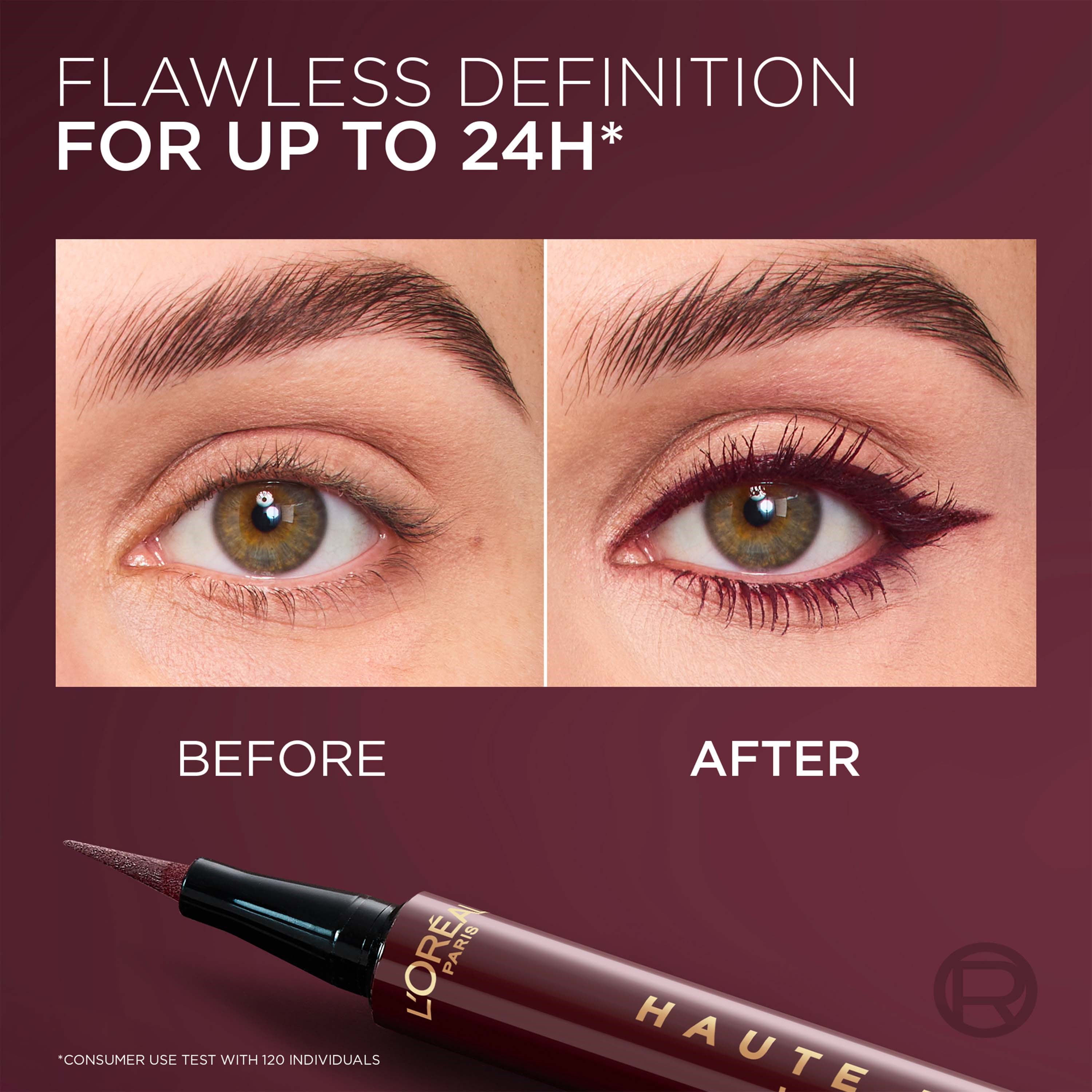L'Oréal Paris Haute Precision Liquid Eyeliner 050 Bordeaux Cashmere (obrázok 5)