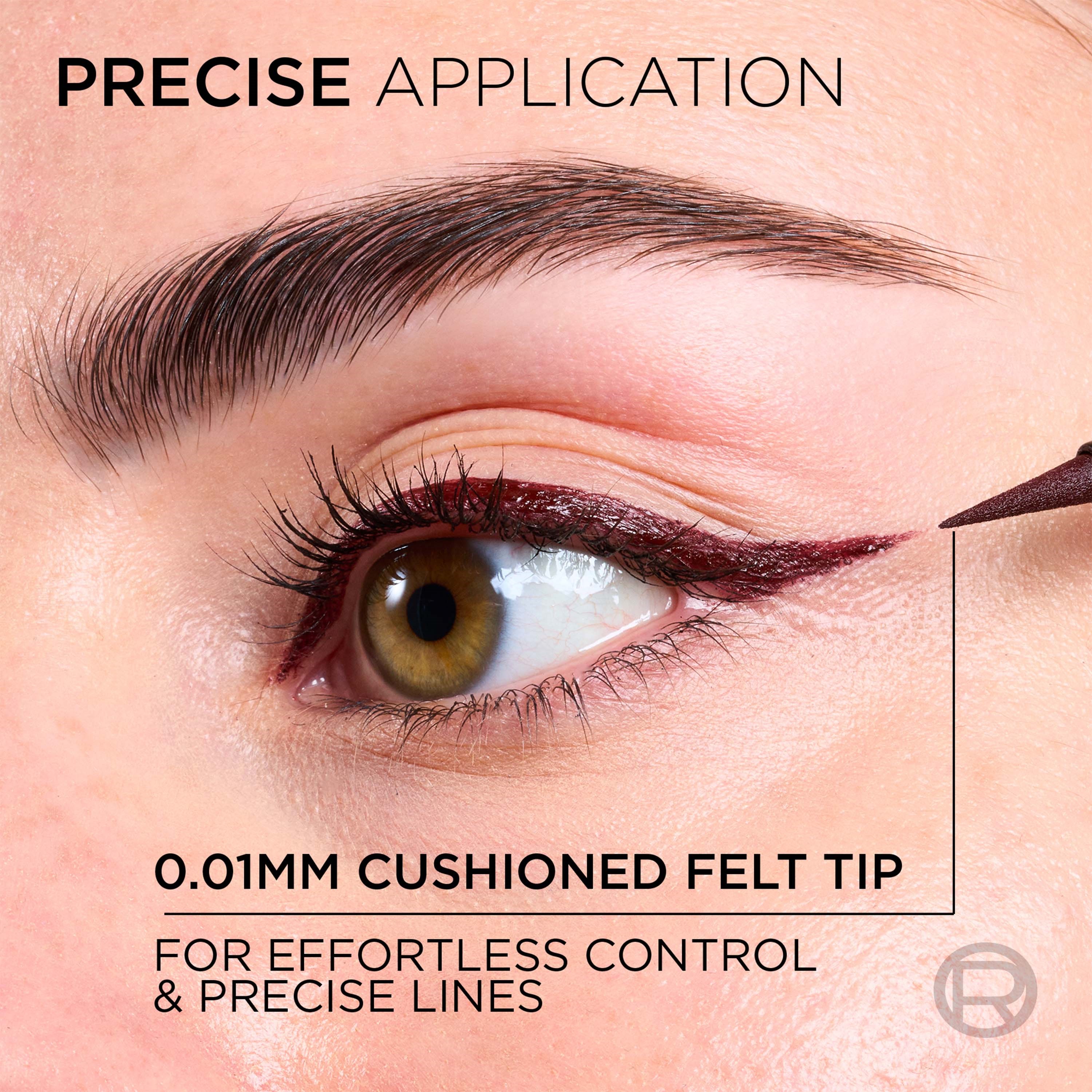 L'Oréal Paris Haute Precision Liquid Eyeliner 050 Bordeaux Cashmere (obrázok 7)
