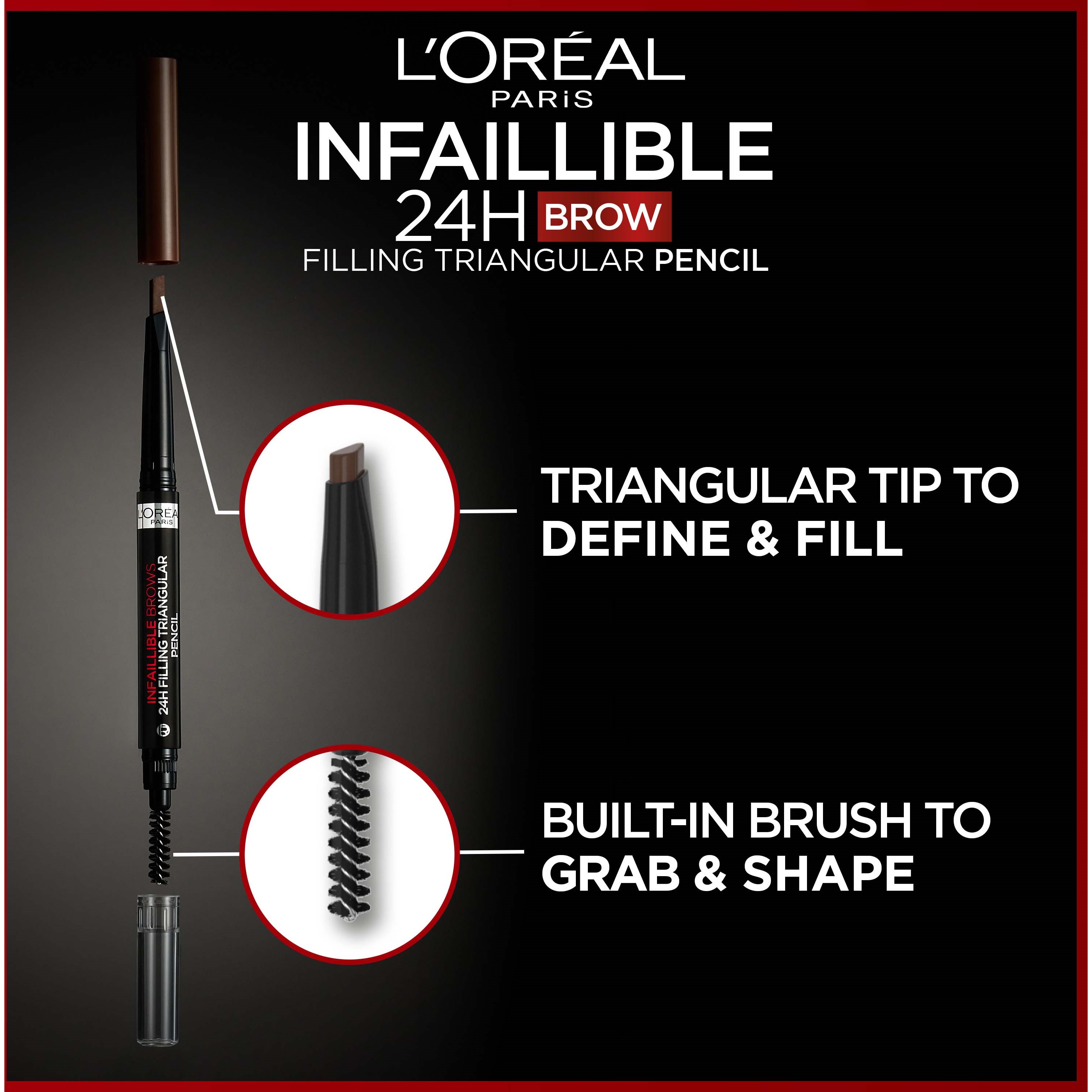 L'Oréal Paris Infaillible Brows 24H Filling Triangular Pencil 5.0 Ligh (obrázok 5)