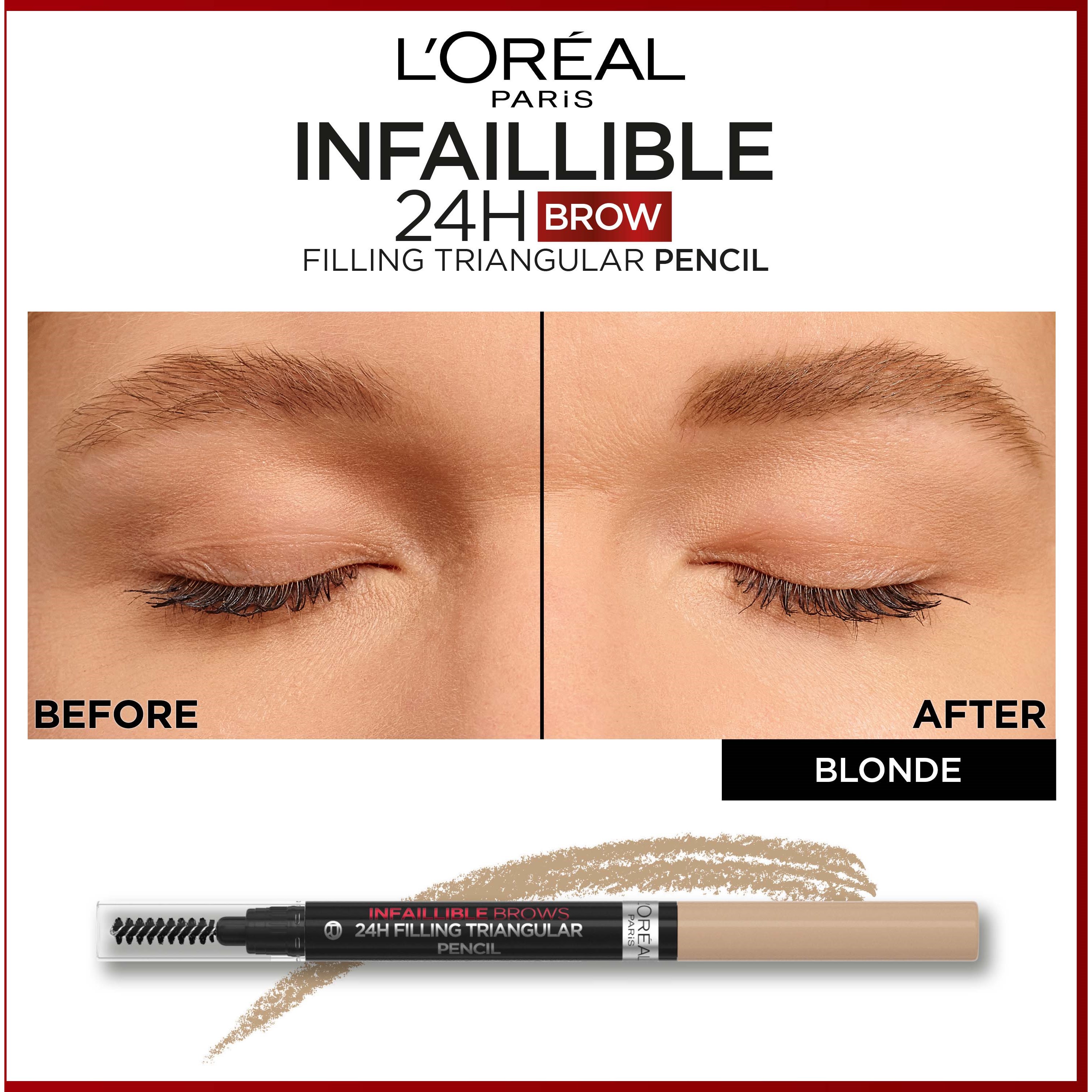 L'Oréal Paris Infaillible Brows 24H Filling Triangular Pencil 7.0 Blon (obrázok 6)
