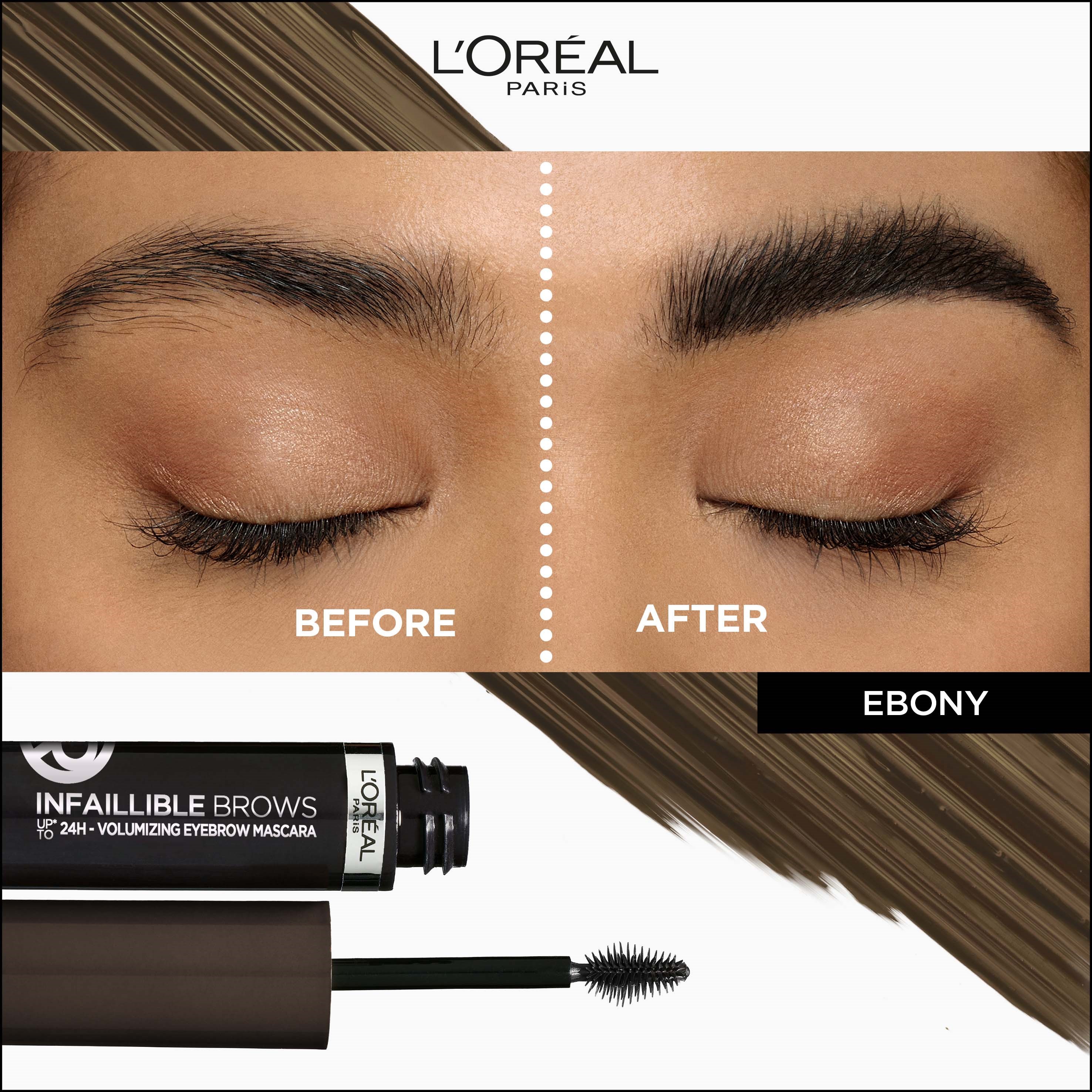 L'Oréal Paris Infaillible Brows 24H Volumizing Eyebrow Mascara 1.0 Ebo (obrázok 4)
