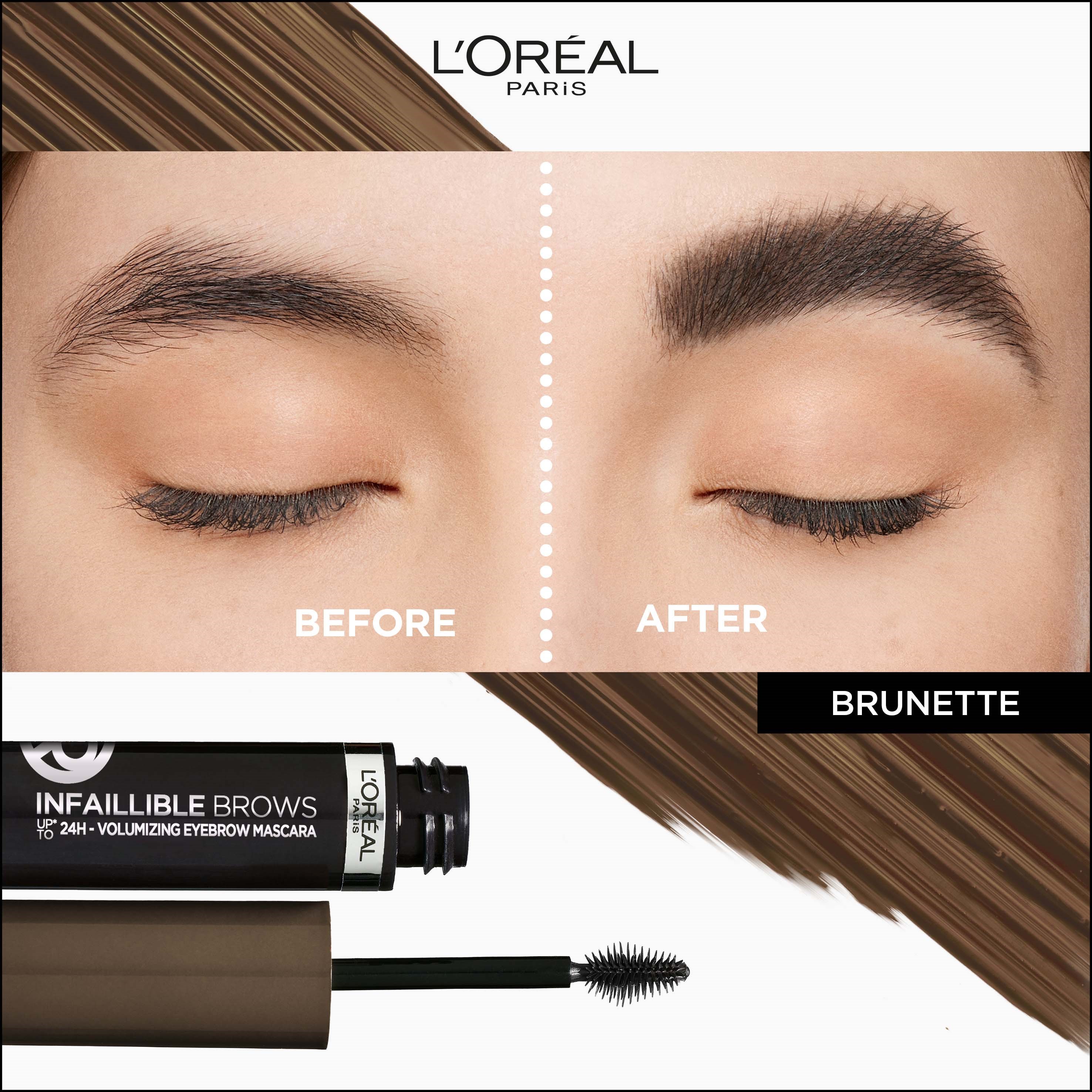 L'Oréal Paris Infaillible Brows 24H Volumizing Eyebrow Mascara 3.0 Bru (obrázok 4)