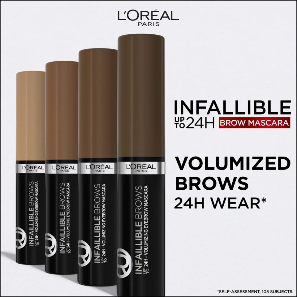 L'Oréal Paris Infaillible Brows 24H Volumizing Eyebrow Mascara 5.0 Light Brunette 5 ml