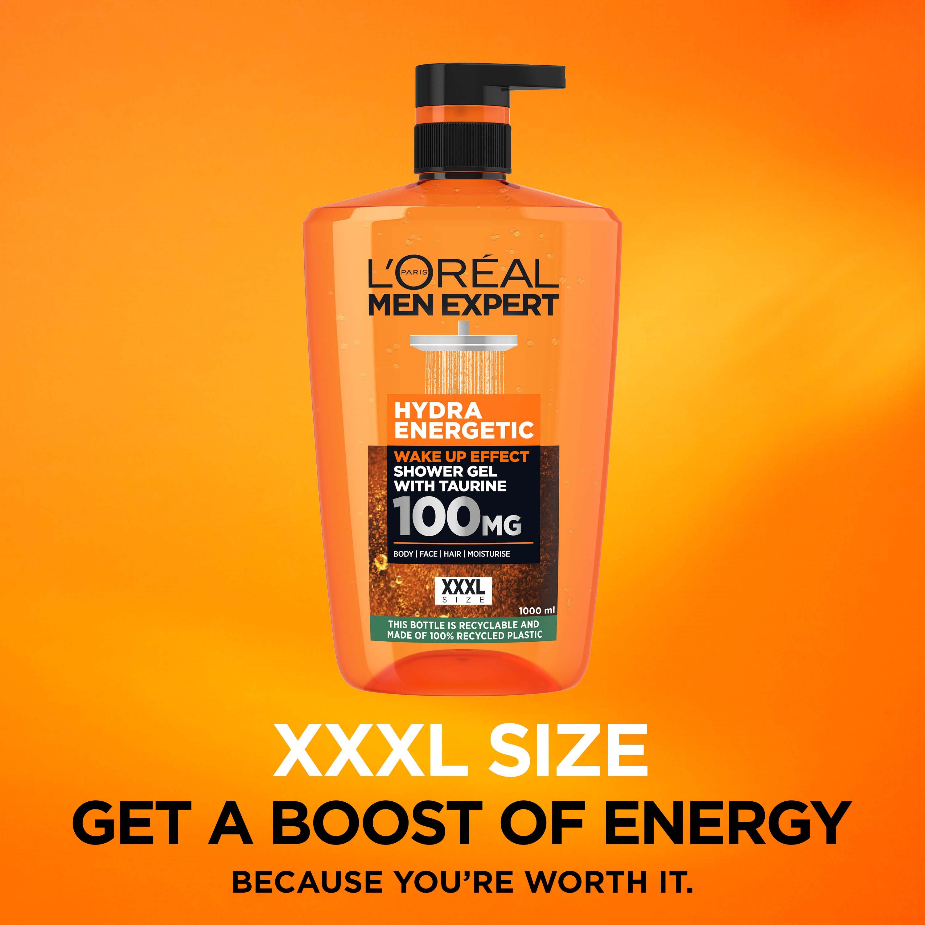 L'Oréal Paris Men Expert Hydra Energetic Shower Gel 1000 ml (obrázok 4)