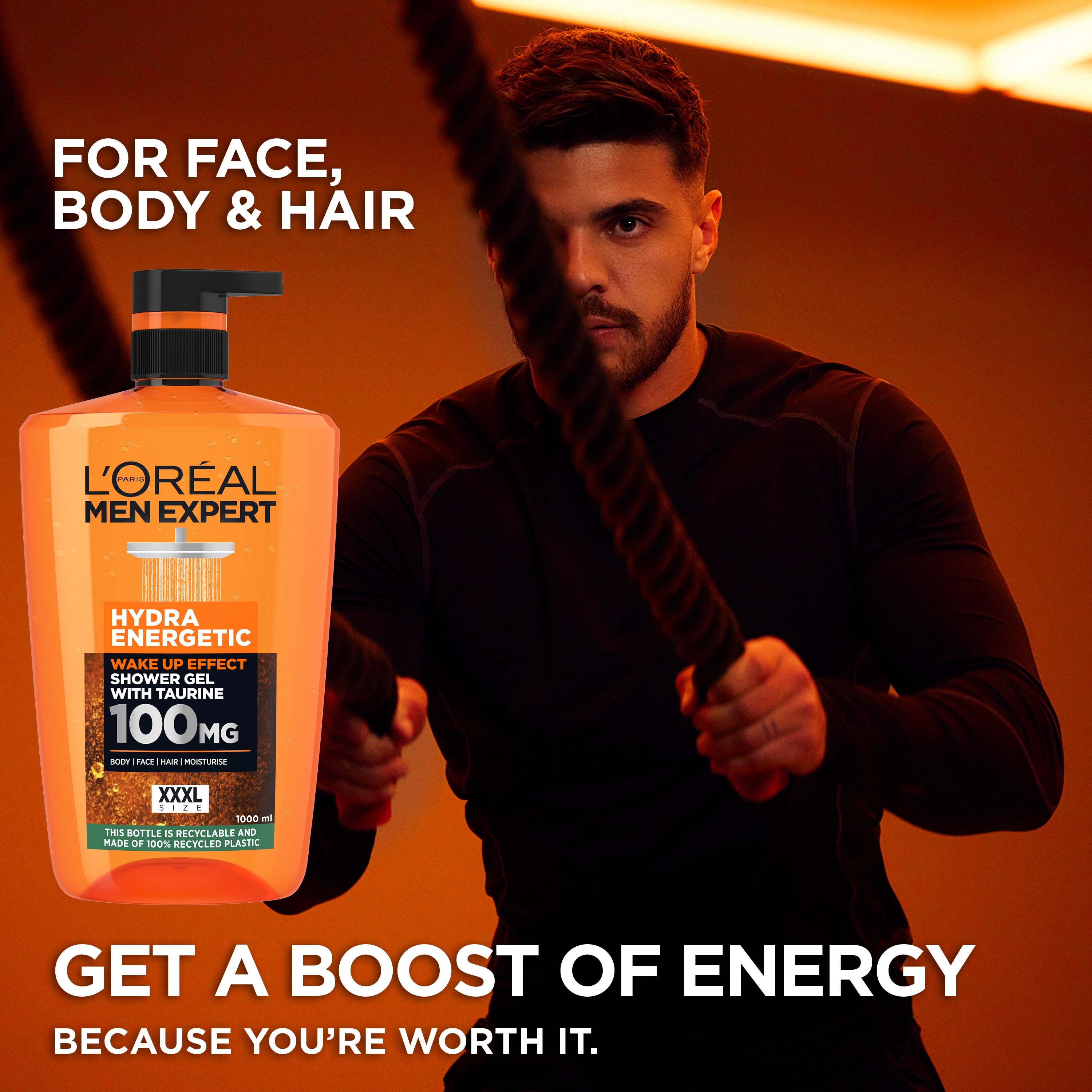 L'Oréal Paris Men Expert Hydra Energetic Shower Gel 1000 ml (obrázok 5)